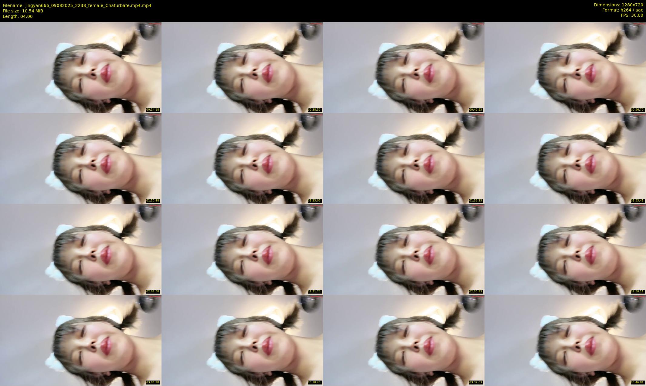 jingyan666 — 4 minute Chaturbate female cam show recording, 720p, Aug 9, 2025