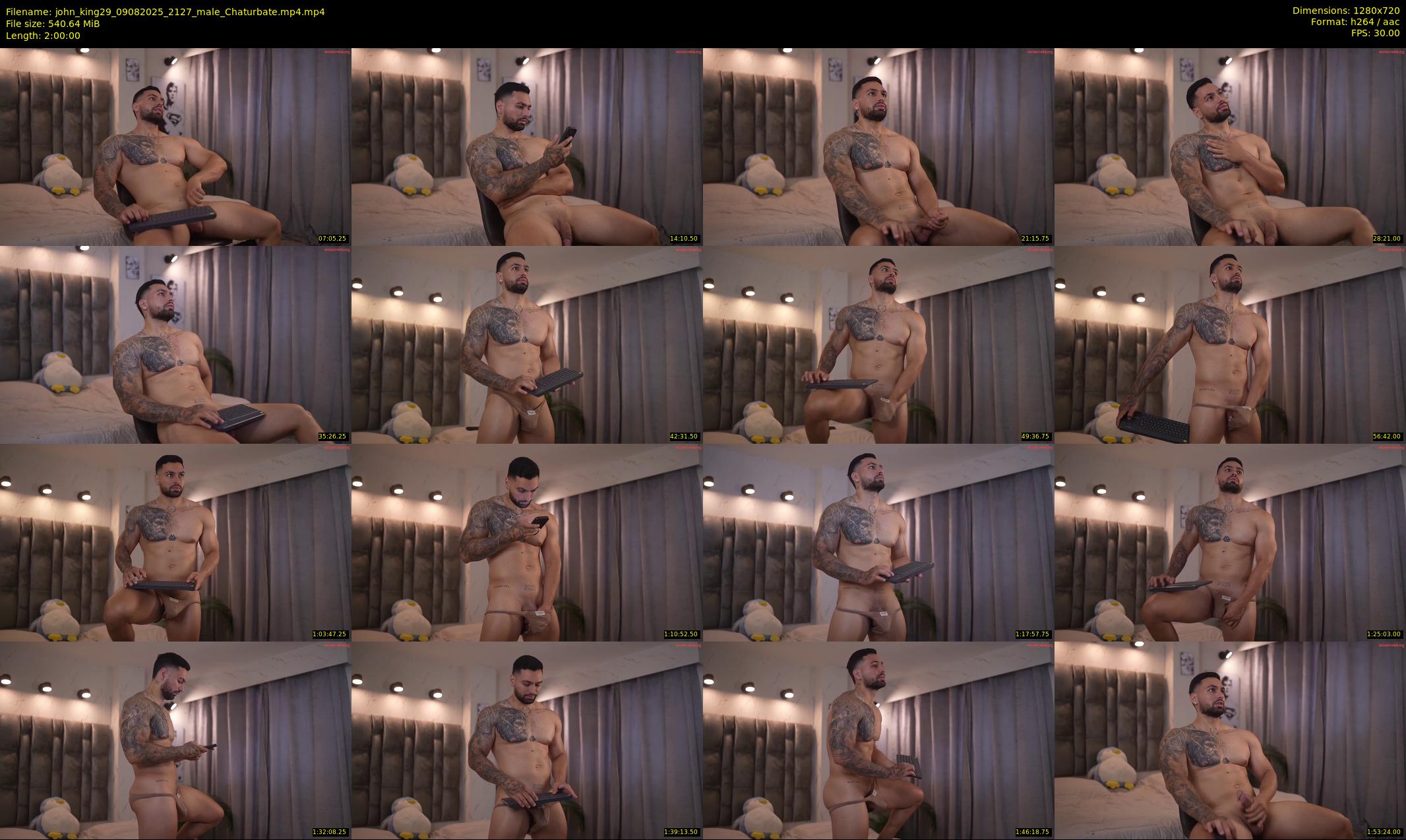 john_king29 — 120 minute Chaturbate male cam show recording, 720p, Aug 9, 2025