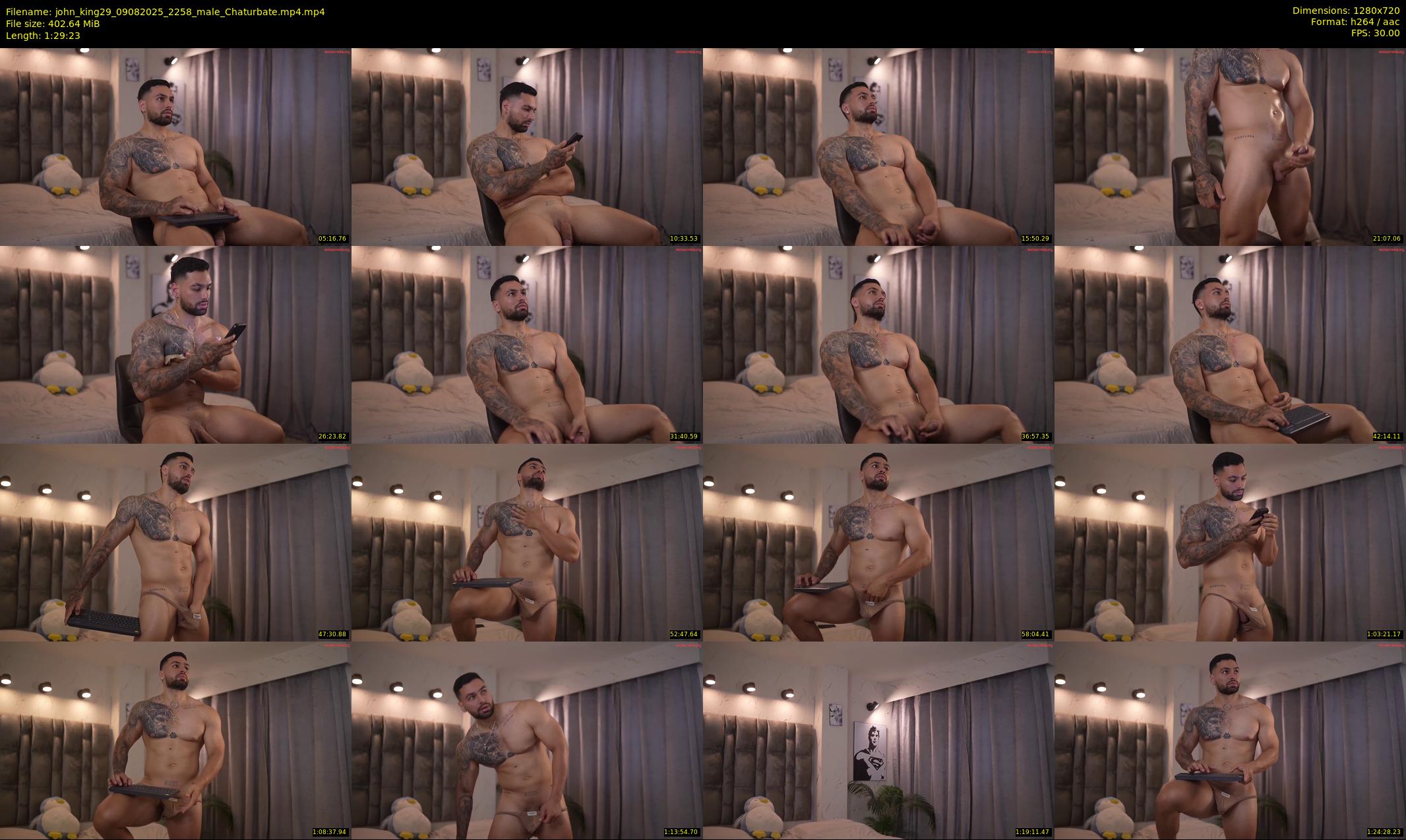 john_king29 — 90 minute Chaturbate male cam show recording, 720p, Aug 9, 2025