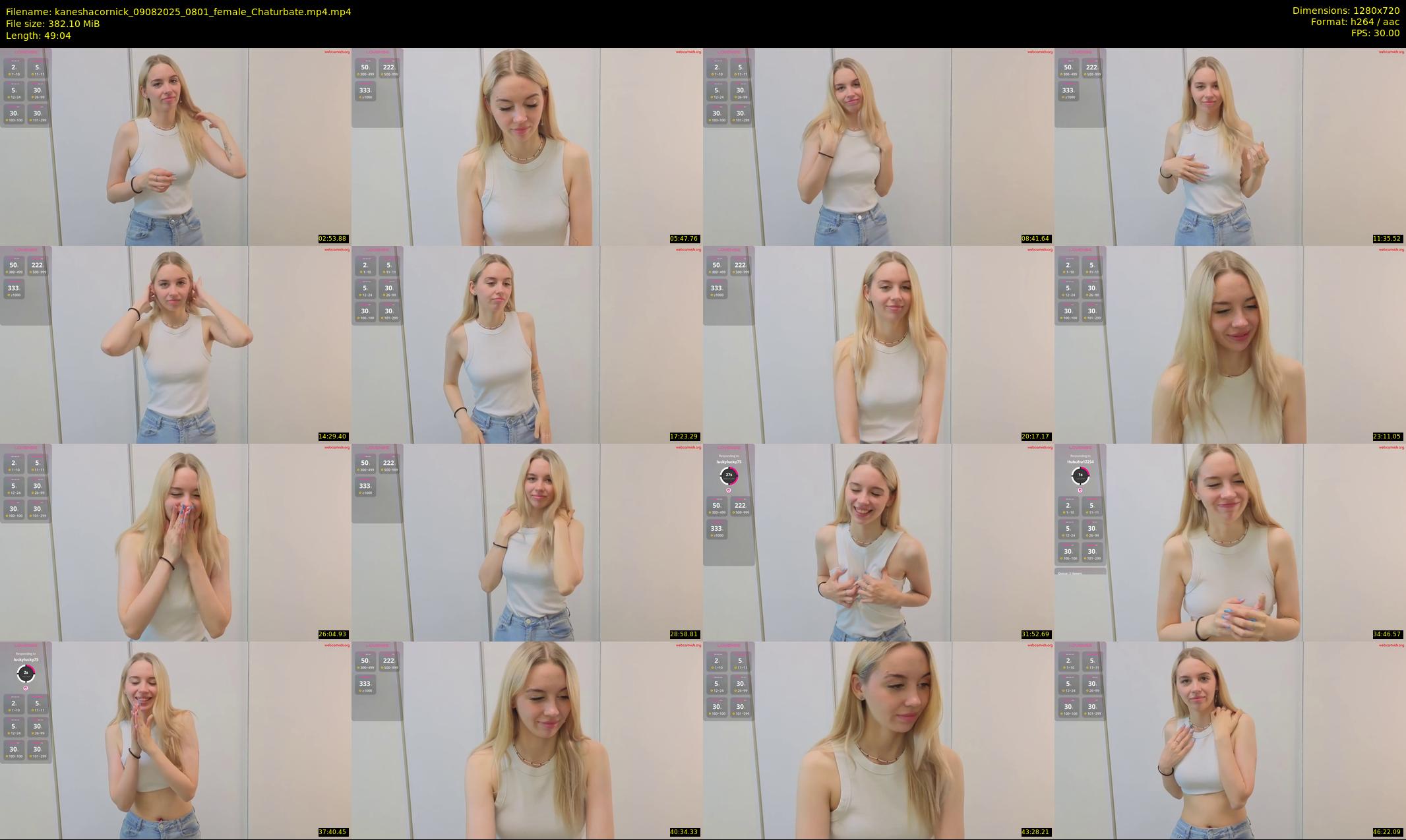 kaneshacornick — 50 minute Chaturbate female cam show recording, 720p, Aug 9, 2025