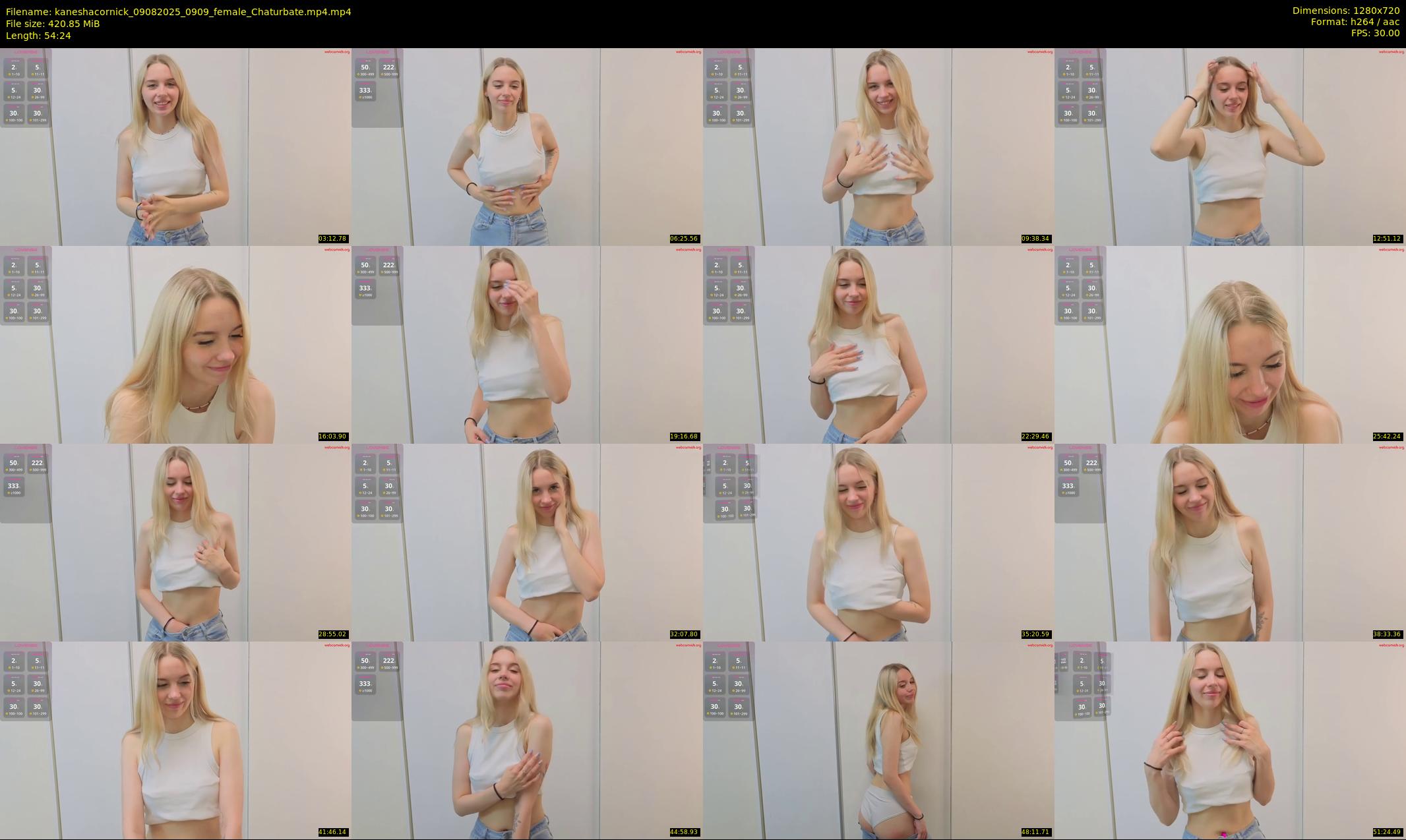 kaneshacornick — 55 minute Chaturbate female cam show recording, 720p, Aug 9, 2025