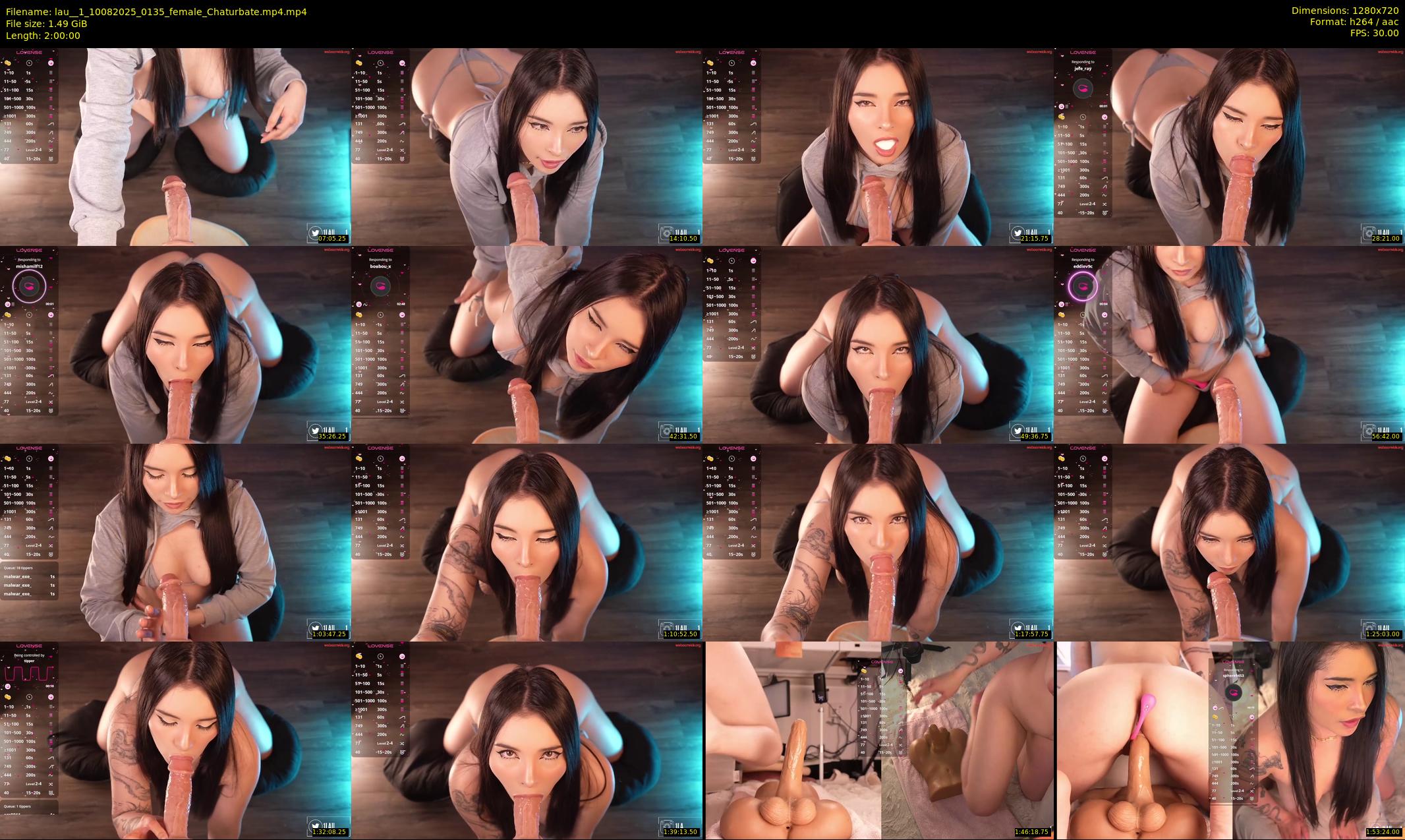 lau__1 — 120 minute Chaturbate female cam show recording, 720p, Aug 10, 2025