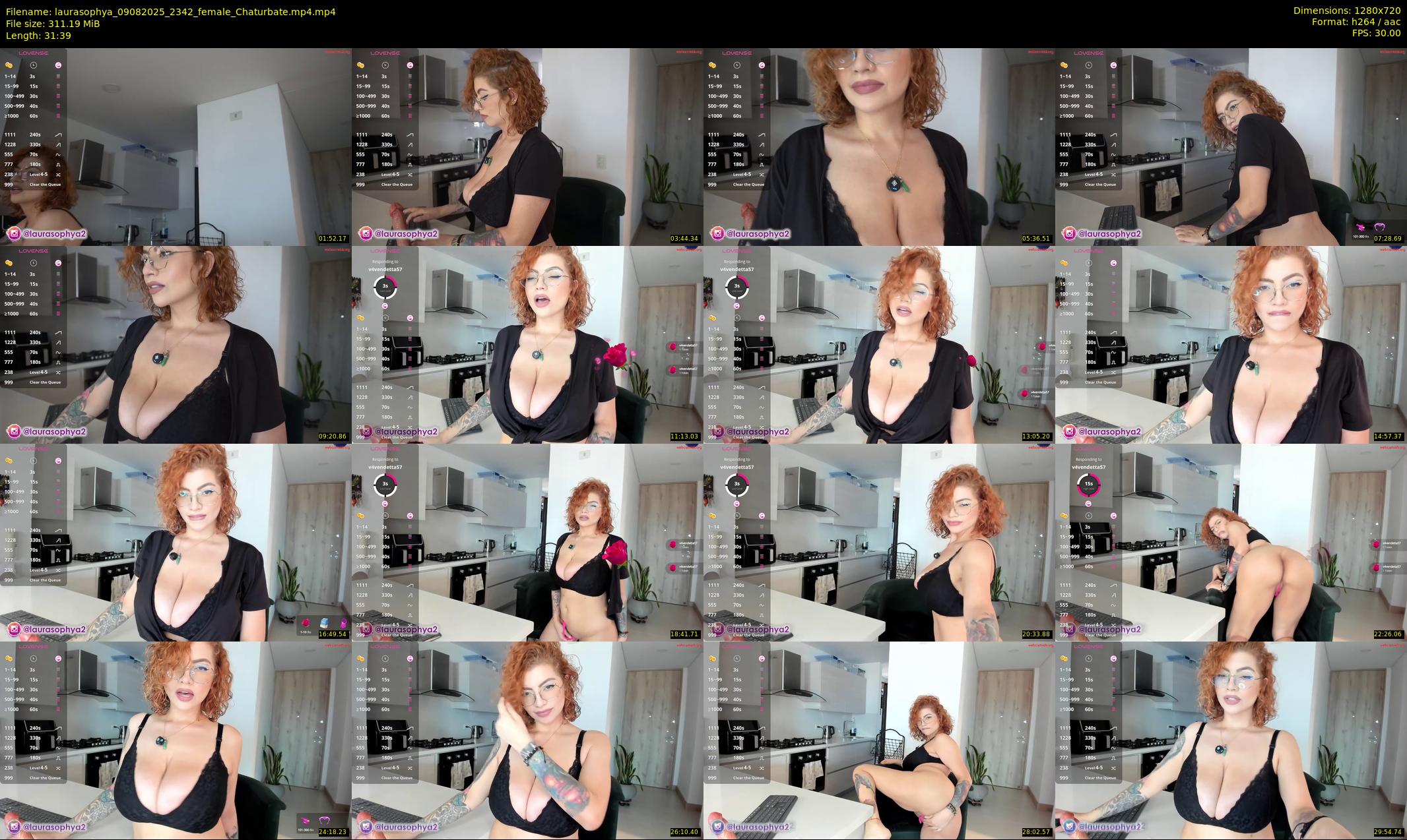 laurasophya — 32 minute Chaturbate female cam show recording, 720p, Aug 9, 2025