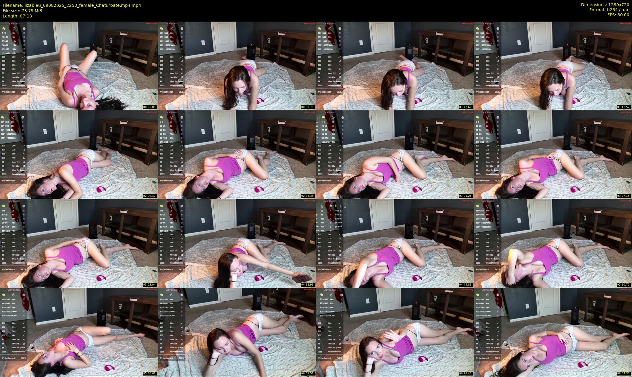 lizableu — 8 minute Chaturbate female cam show recording, 720p, Aug 9, 2025