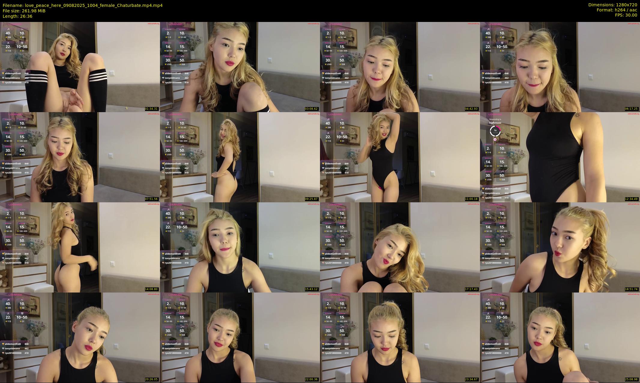 love_peace_here — 27 minute Chaturbate female cam show recording, 720p, Aug 9, 2025