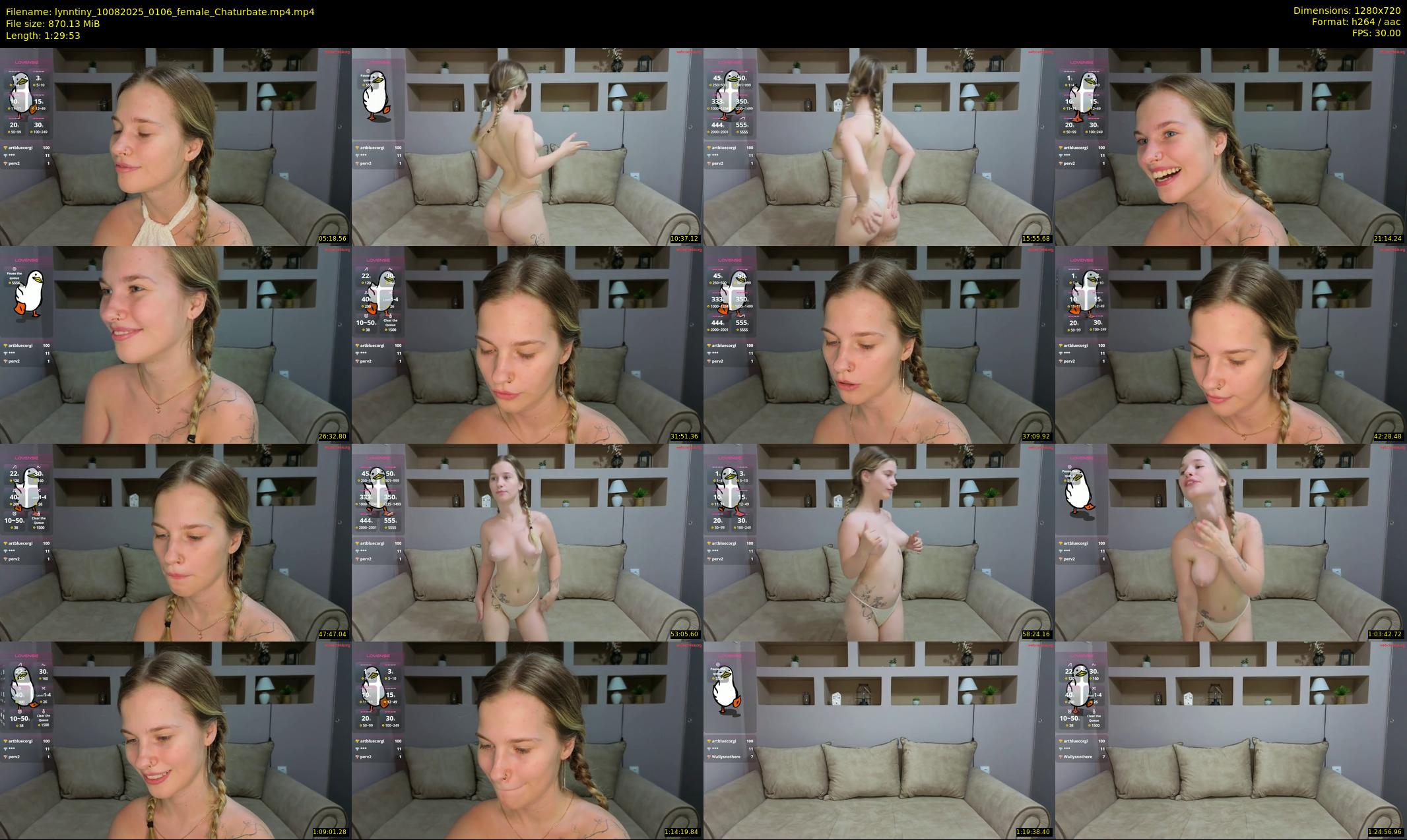 lynntiny — 90 minute Chaturbate female cam show recording, 720p, Aug 10, 2025