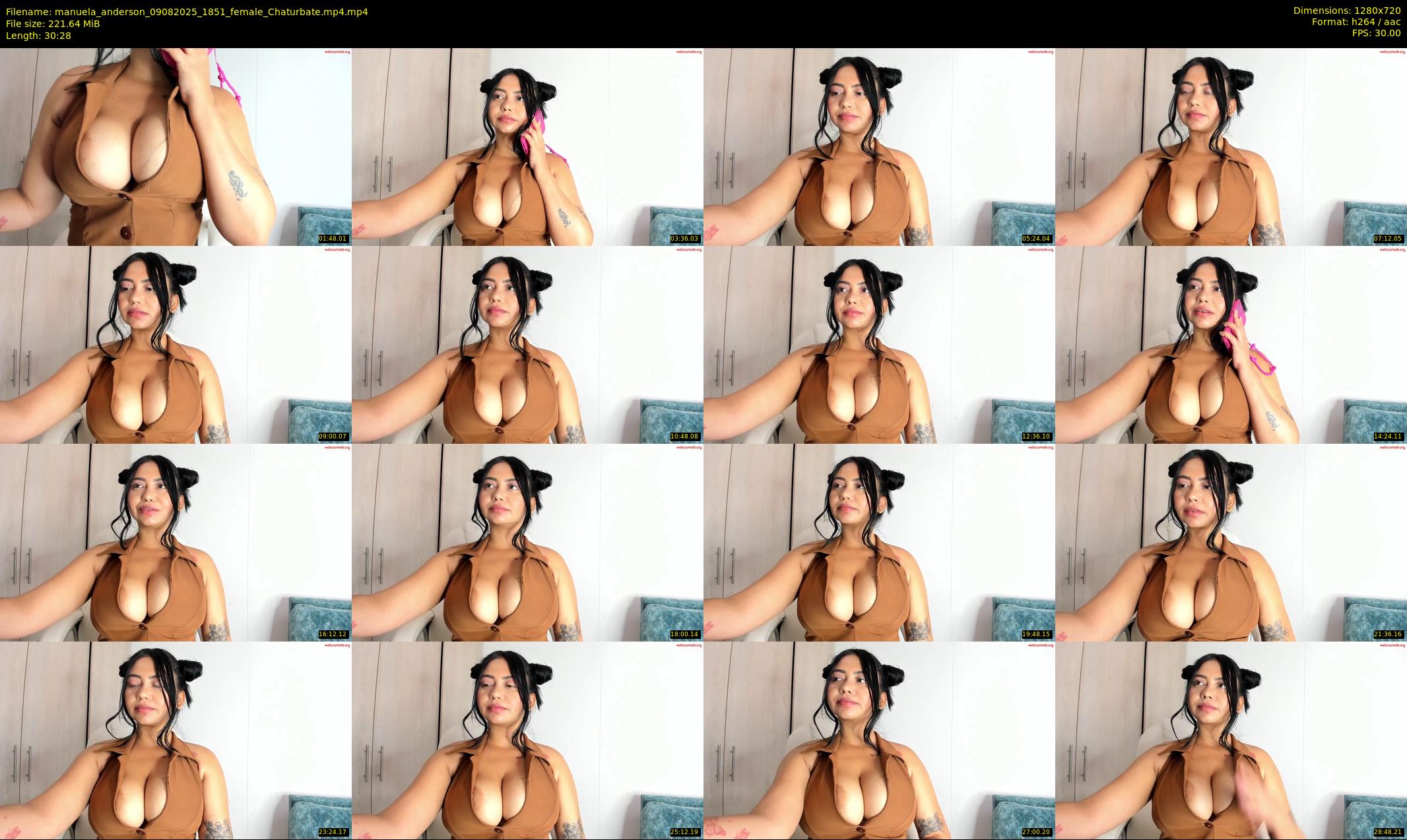 manuela_anderson — 31 minute Chaturbate female cam show recording, 720p, Aug 9, 2025