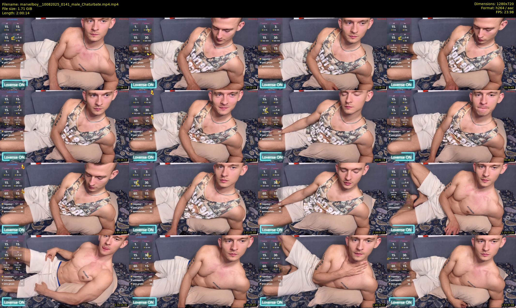 marvelboy_ — 121 minute Chaturbate male cam show recording, 720p, Aug 10, 2025