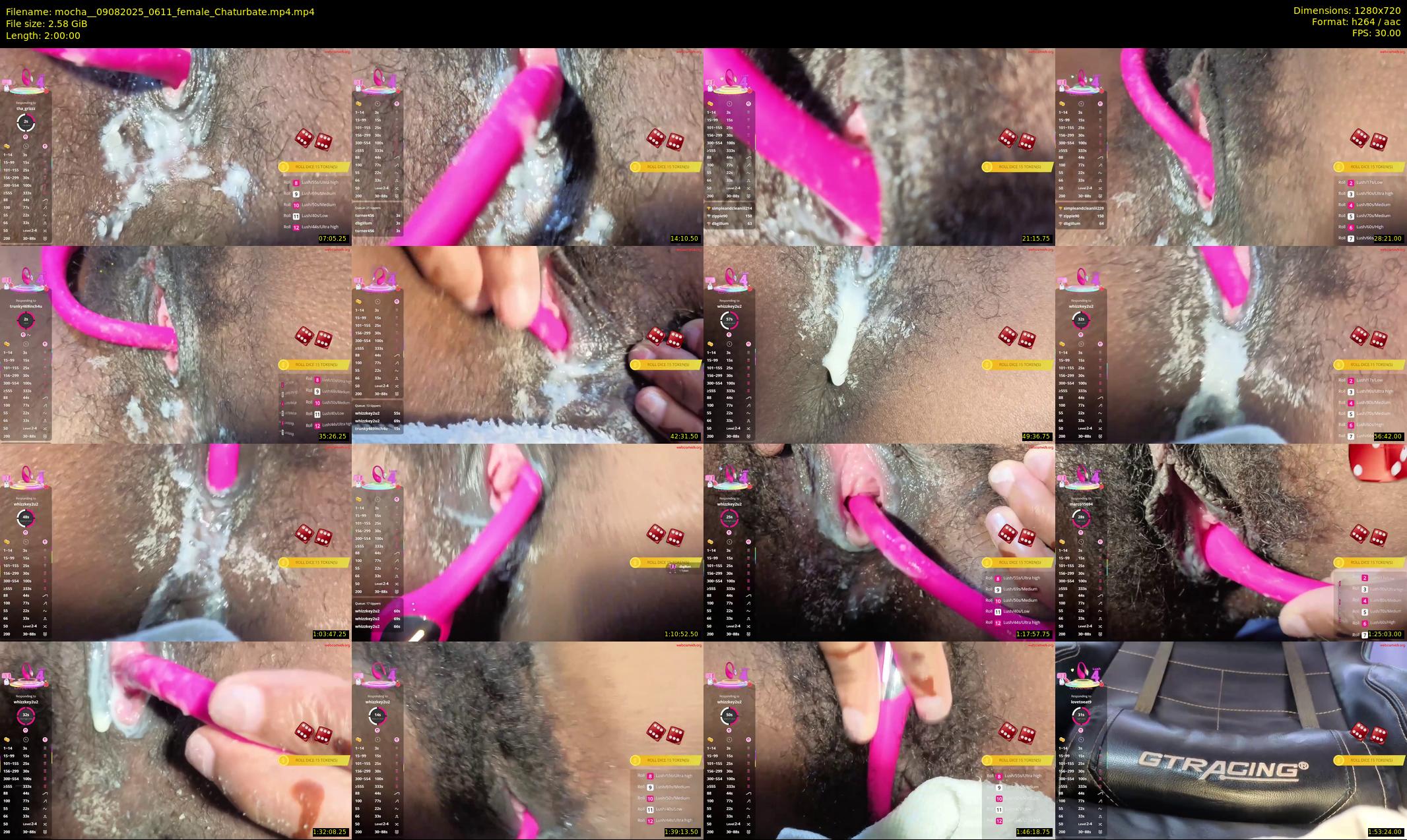 mocha_ — 120 minute Chaturbate female cam show recording, 720p, Aug 9, 2025
