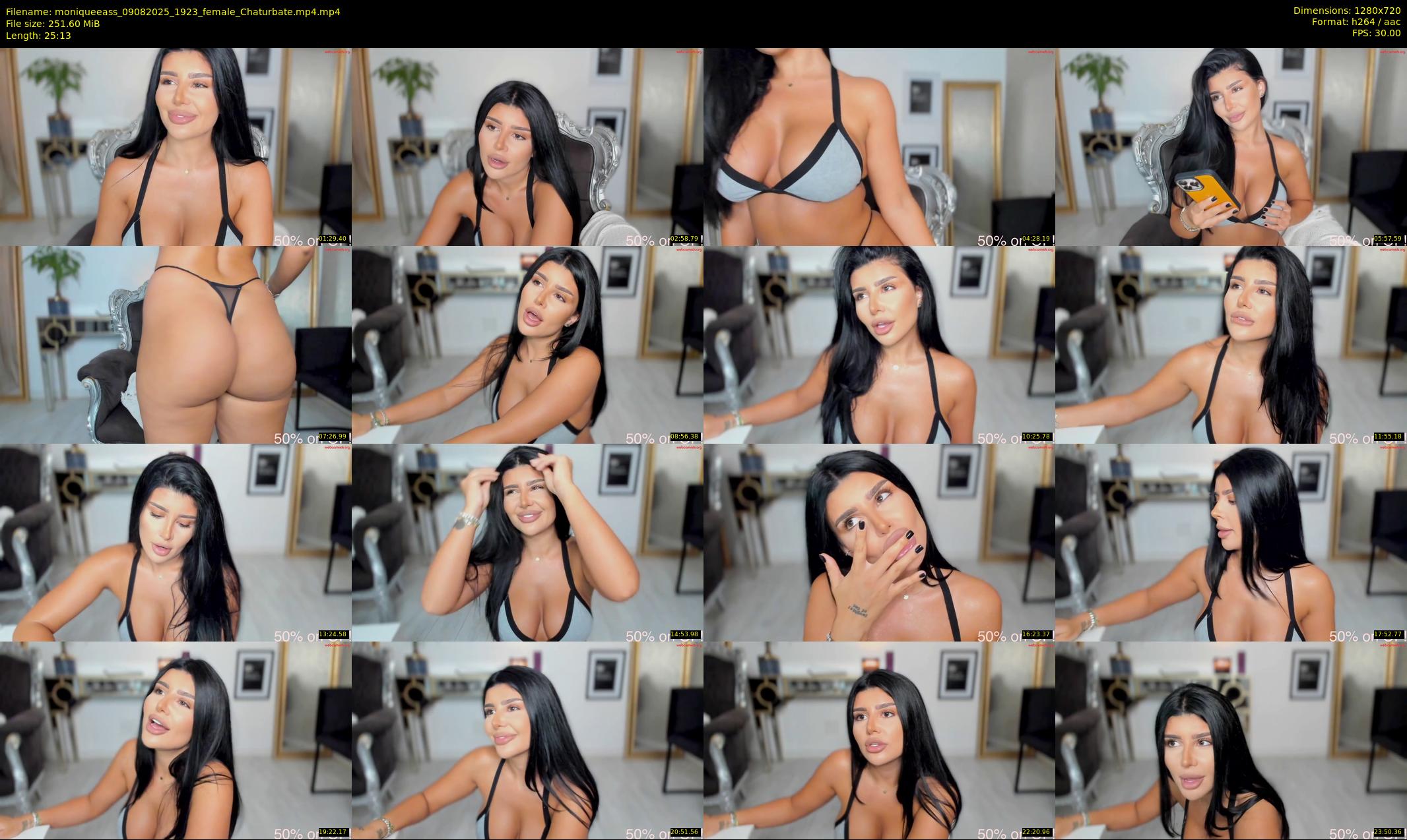 moniqueeass — 26 minute Chaturbate female cam show recording, 720p, Aug 9, 2025