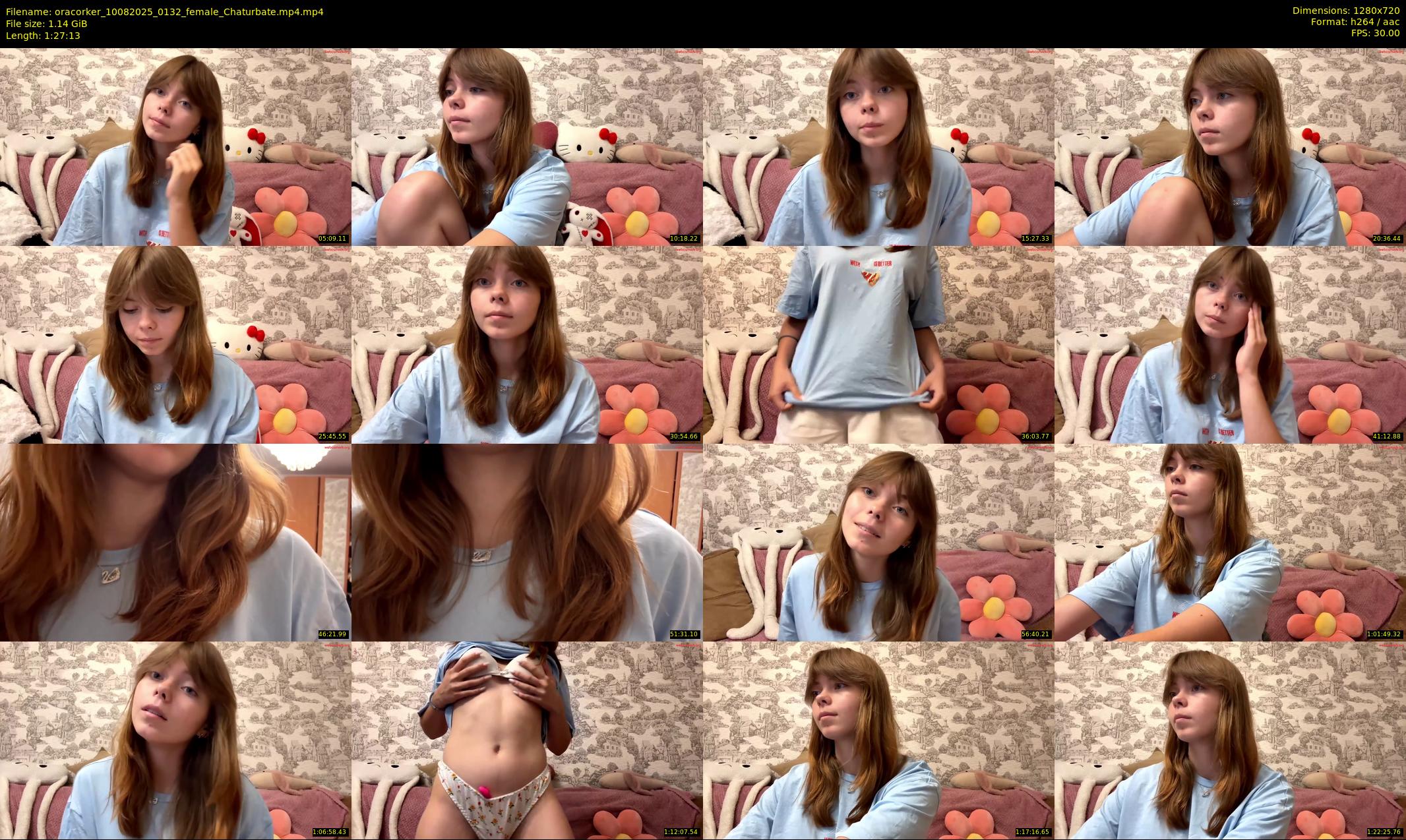 oracorker — 88 minute Chaturbate female cam show recording, 720p, Aug 10, 2025