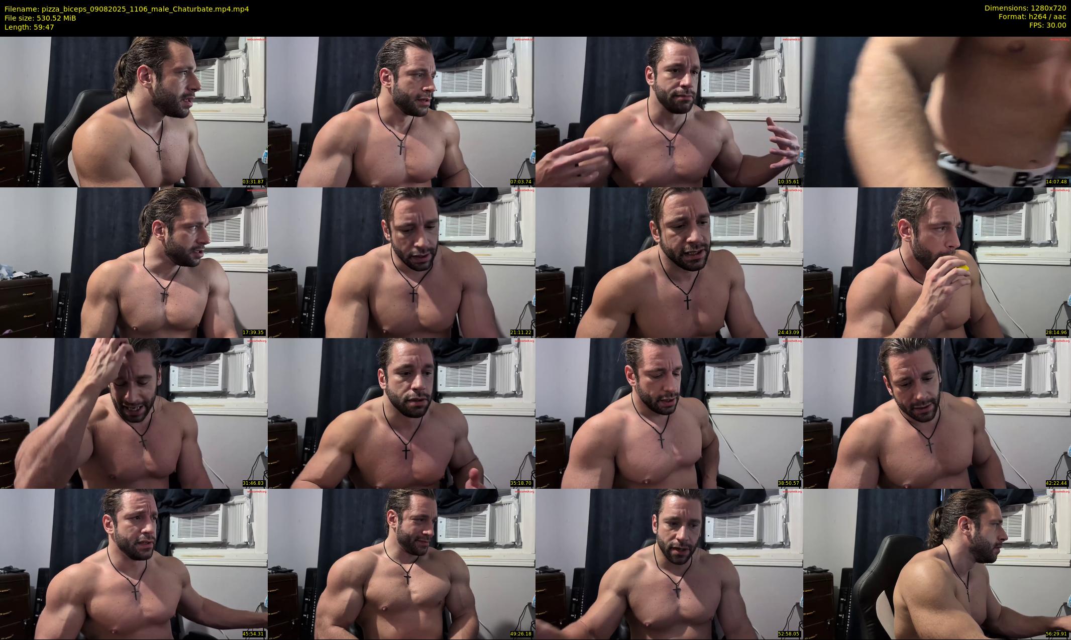 pizza_biceps — 60 minute Chaturbate male cam show recording, 720p, Aug 9, 2025