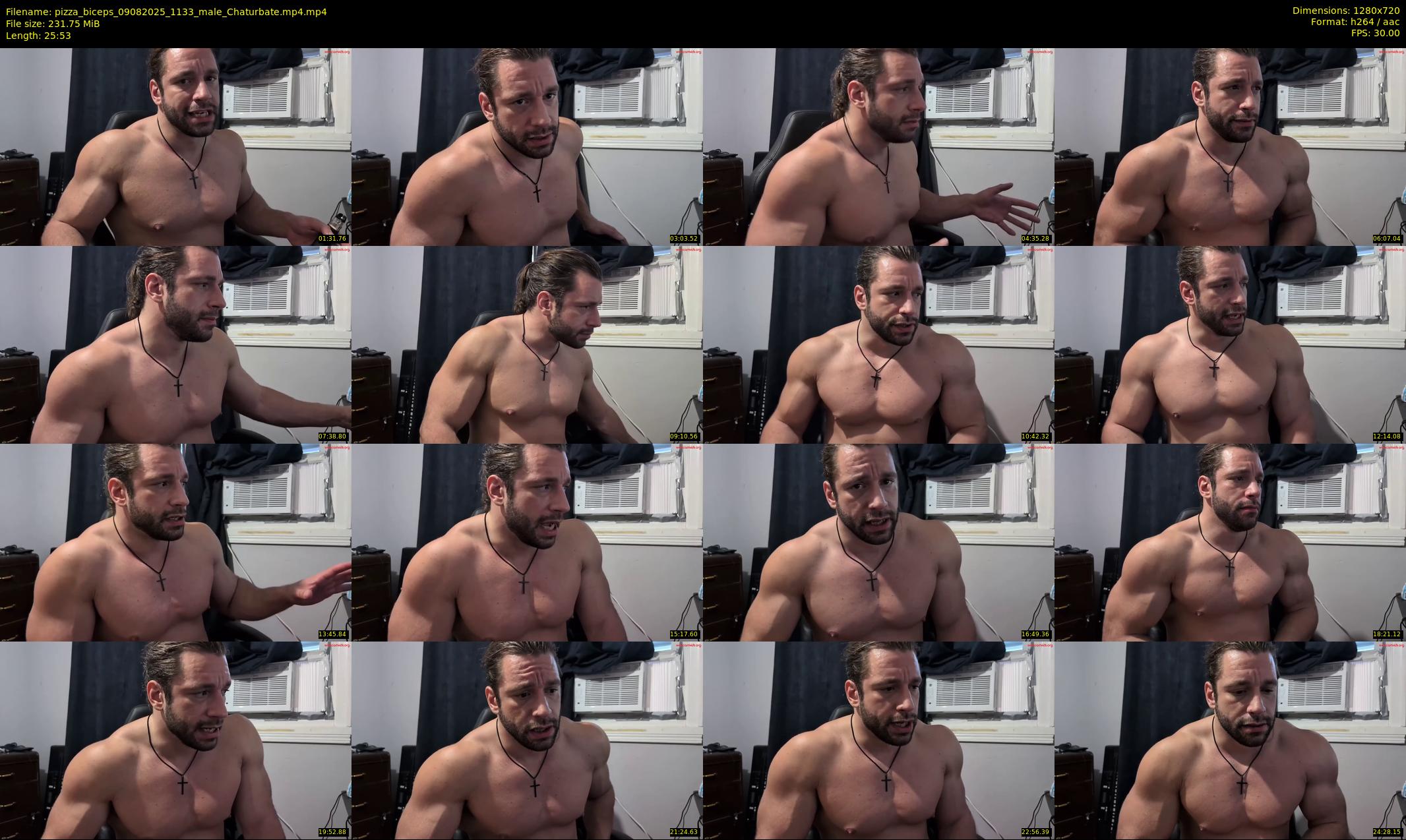 pizza_biceps — 26 minute Chaturbate male cam show recording, 720p, Aug 9, 2025