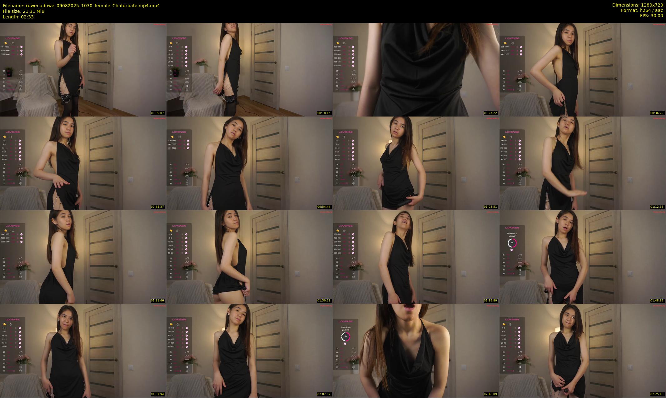 rowenadowe — 3 minute Chaturbate female cam show recording, 720p, Aug 9, 2025