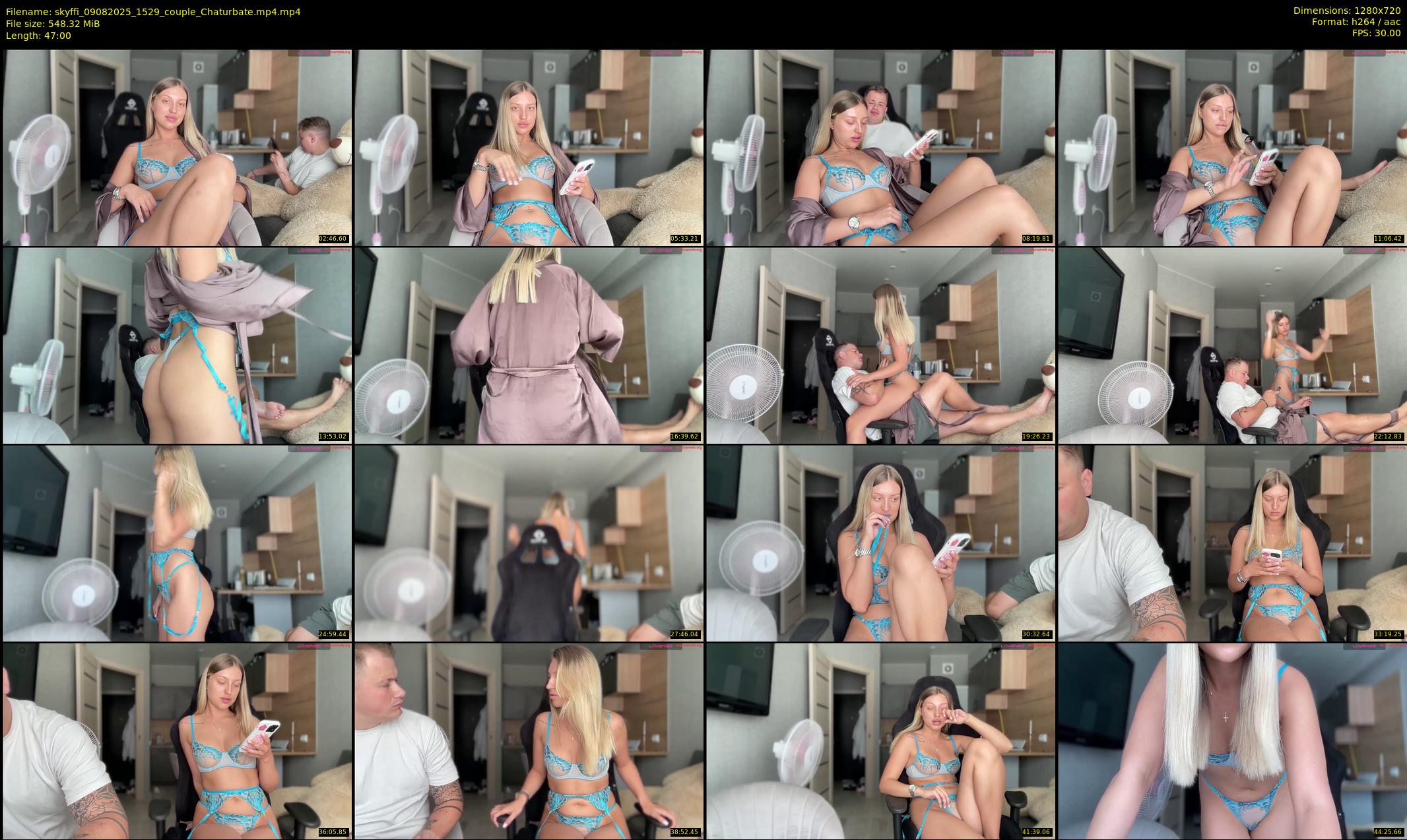 skyffi — 47 minute Chaturbate couple cam show recording, 720p, Aug 9, 2025