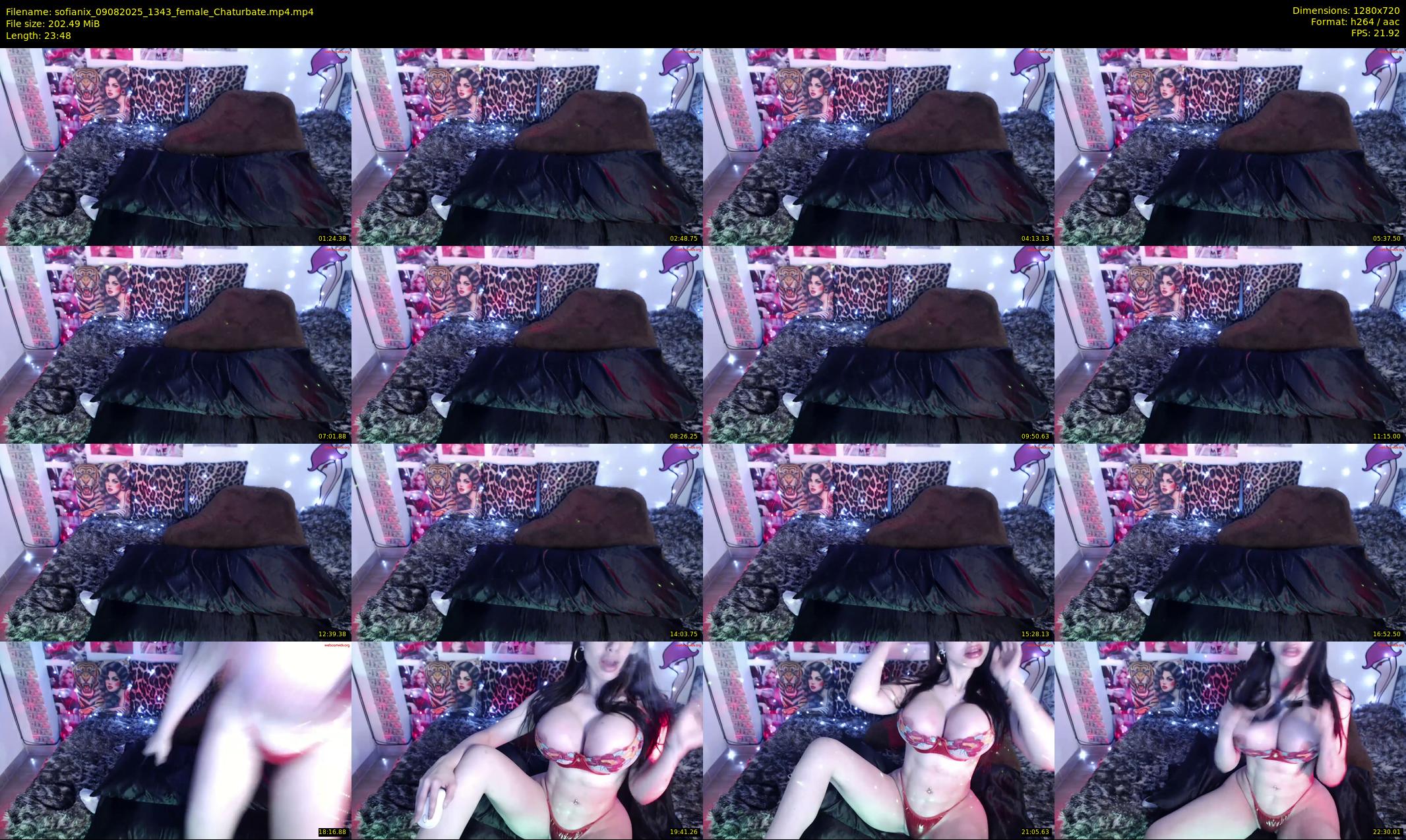 sofianix — 24 minute Chaturbate female cam show recording, 720p, Aug 9, 2025