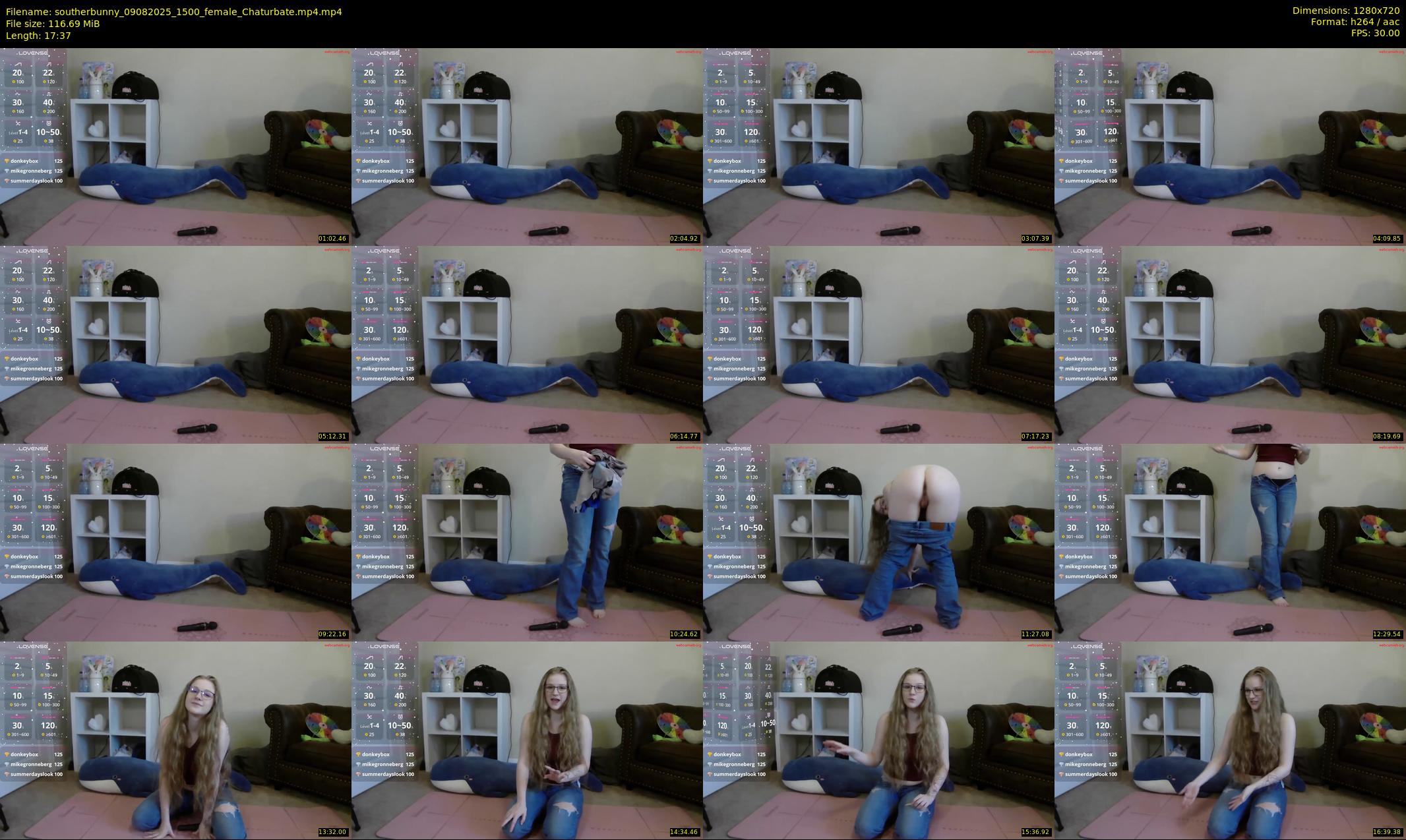 southerbunny — 18 minute Chaturbate female cam show recording, 720p, Aug 9, 2025