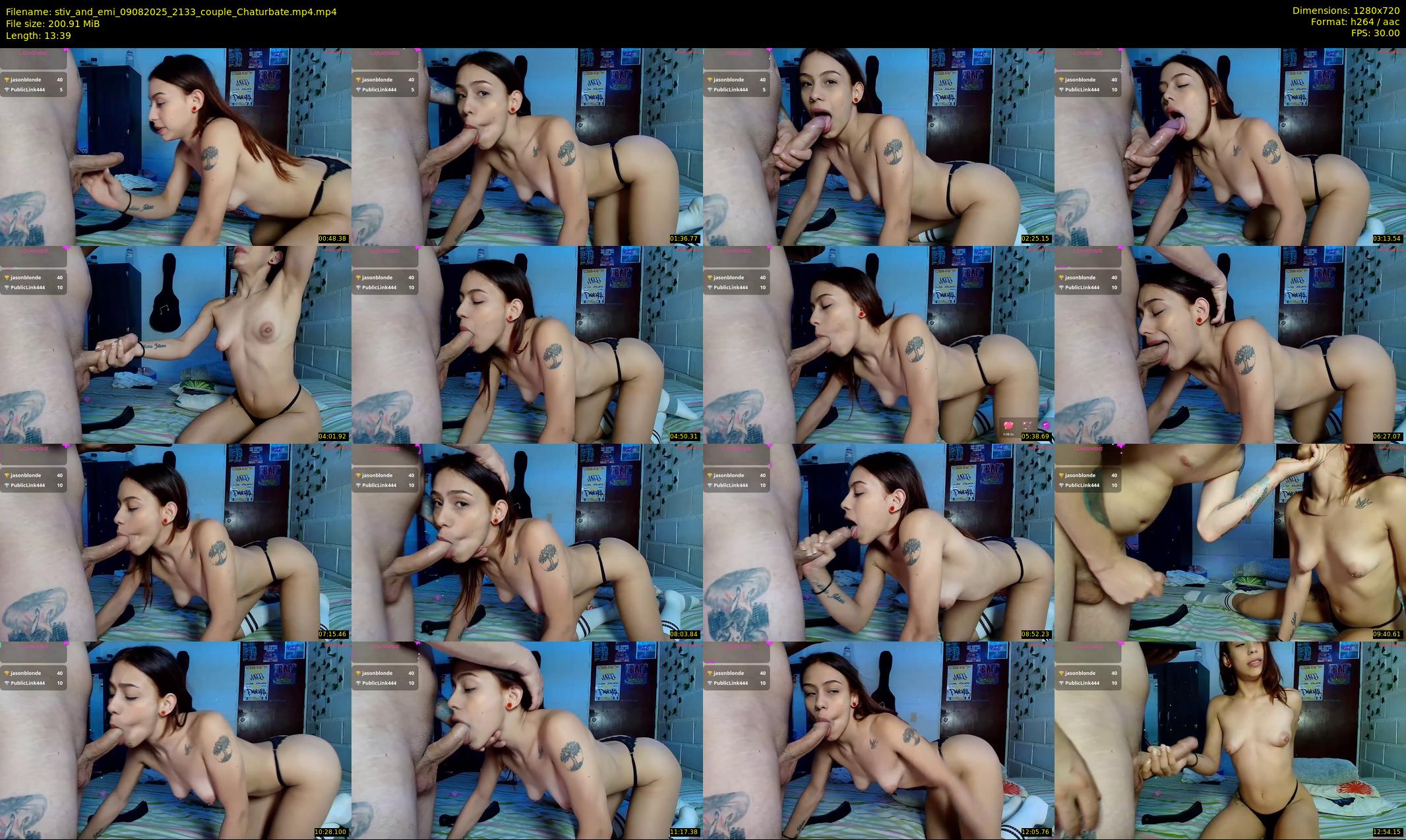 stiv_and_emi — 14 minute Chaturbate couple cam show recording, 720p, Aug 9, 2025
