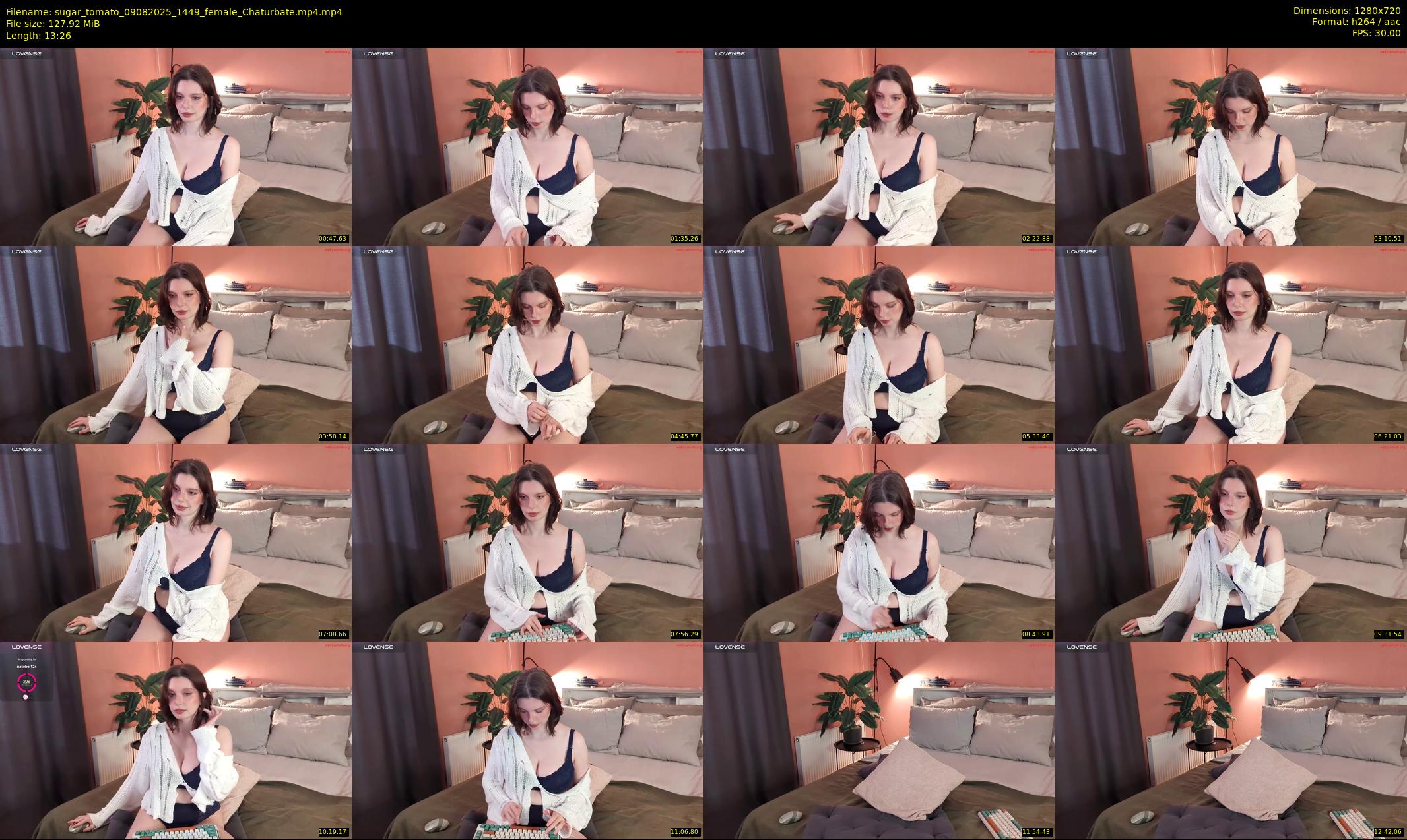 sugar_tomato — 14 minute Chaturbate female cam show recording, 720p, Aug 9, 2025