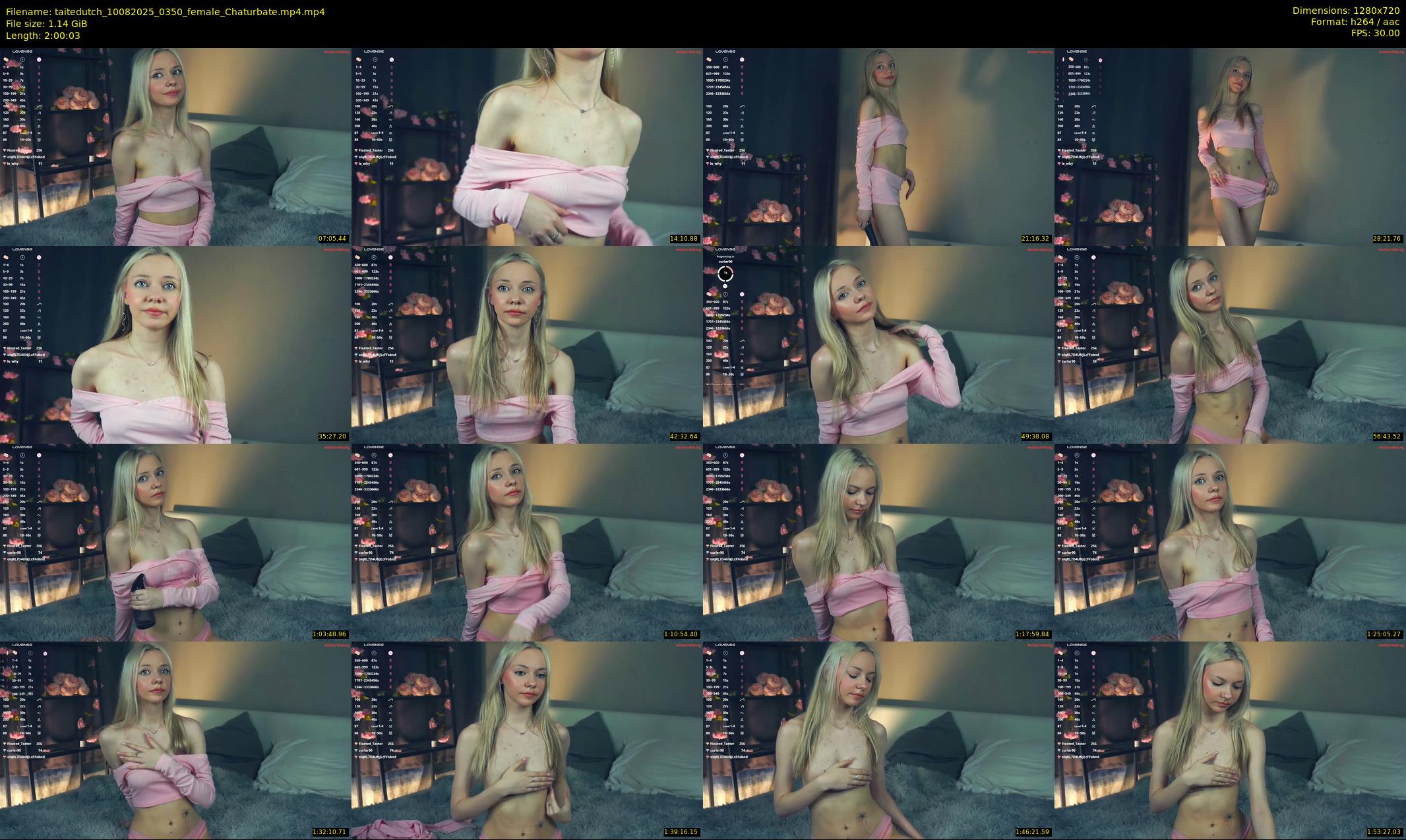 taitedutch — 121 minute Chaturbate female cam show recording, 720p, Aug 10, 2025