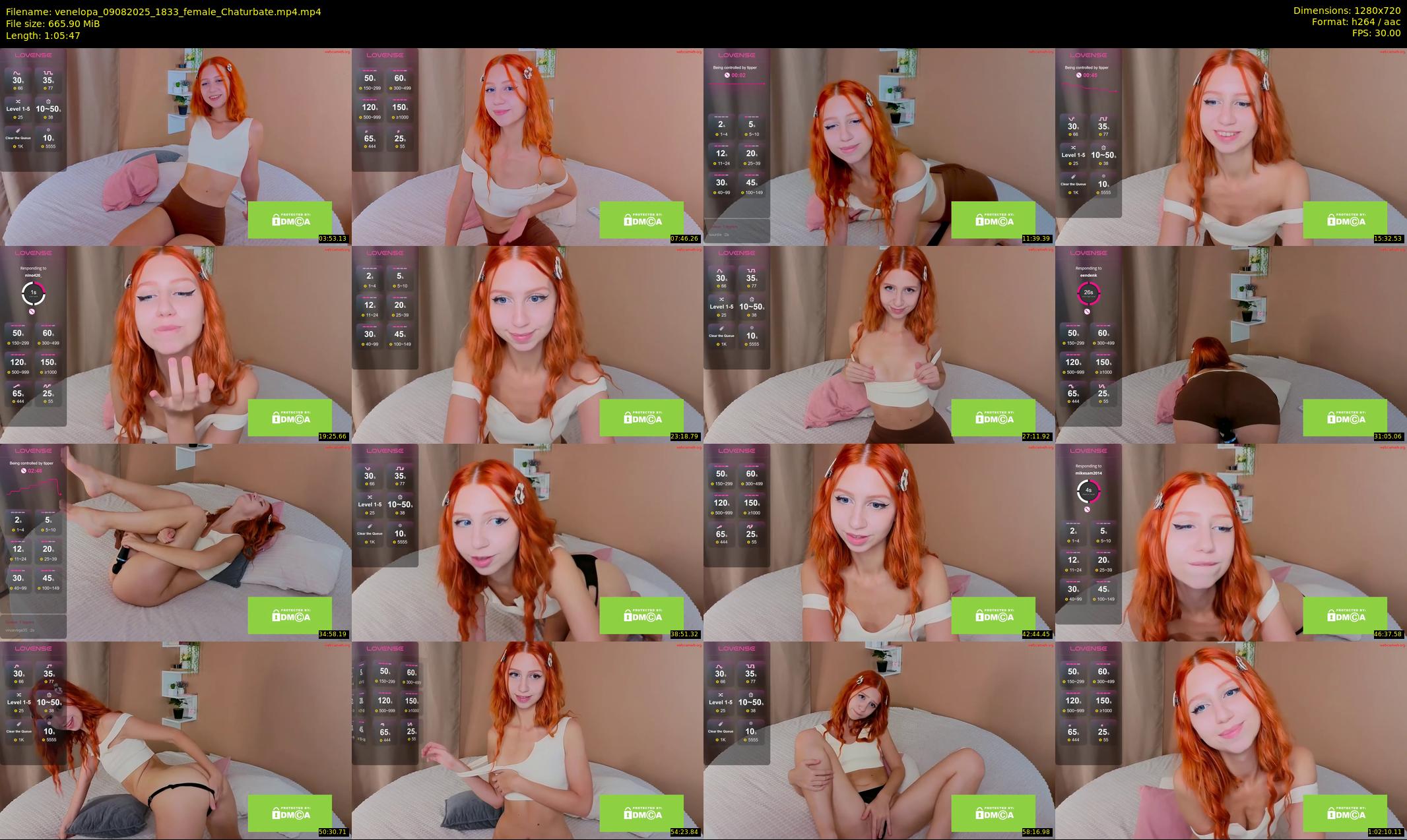 venelopa — 66 minute Chaturbate female cam show recording, 720p, Aug 9, 2025