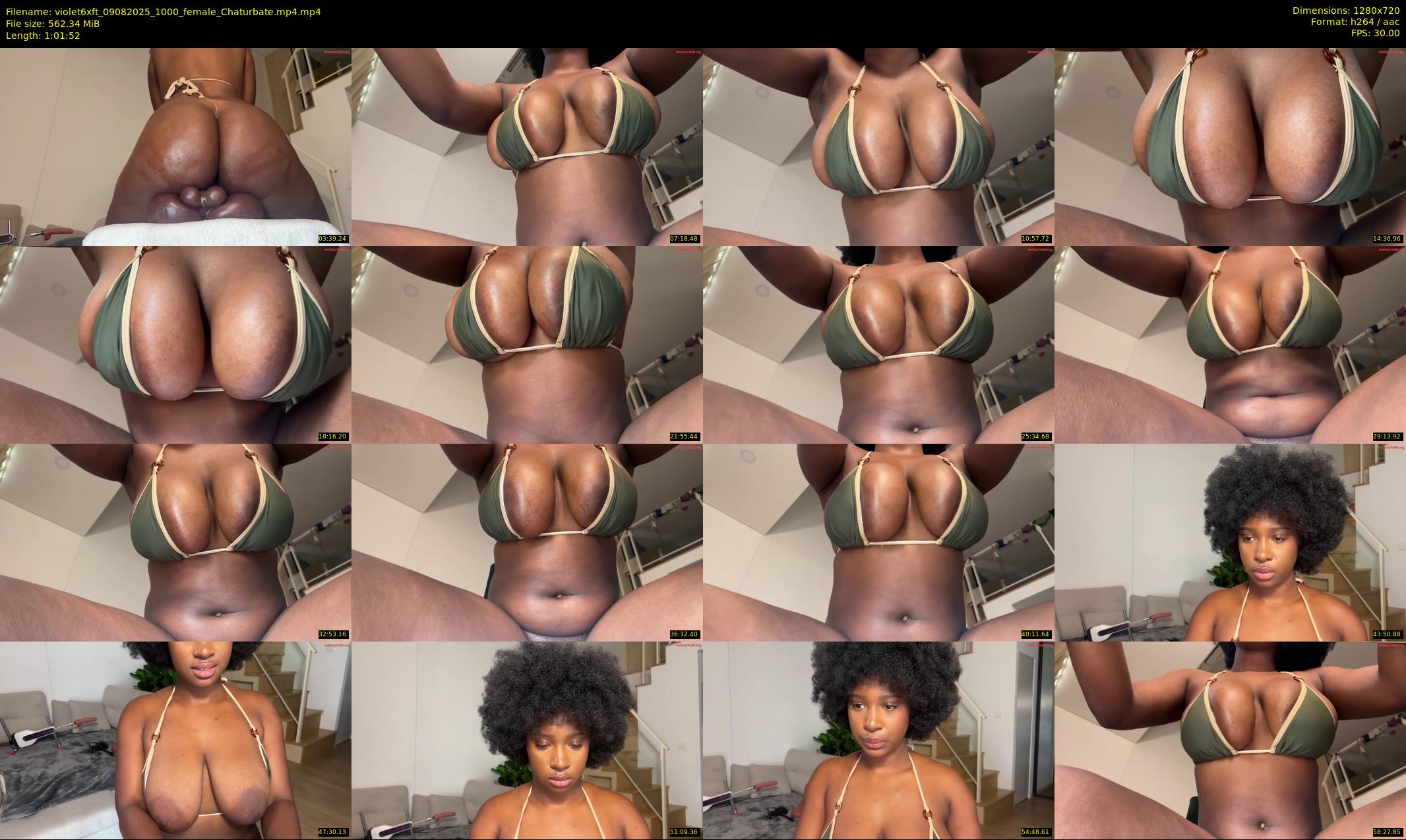 violet6xft — 62 minute Chaturbate female cam show recording, 720p, Aug 9, 2025