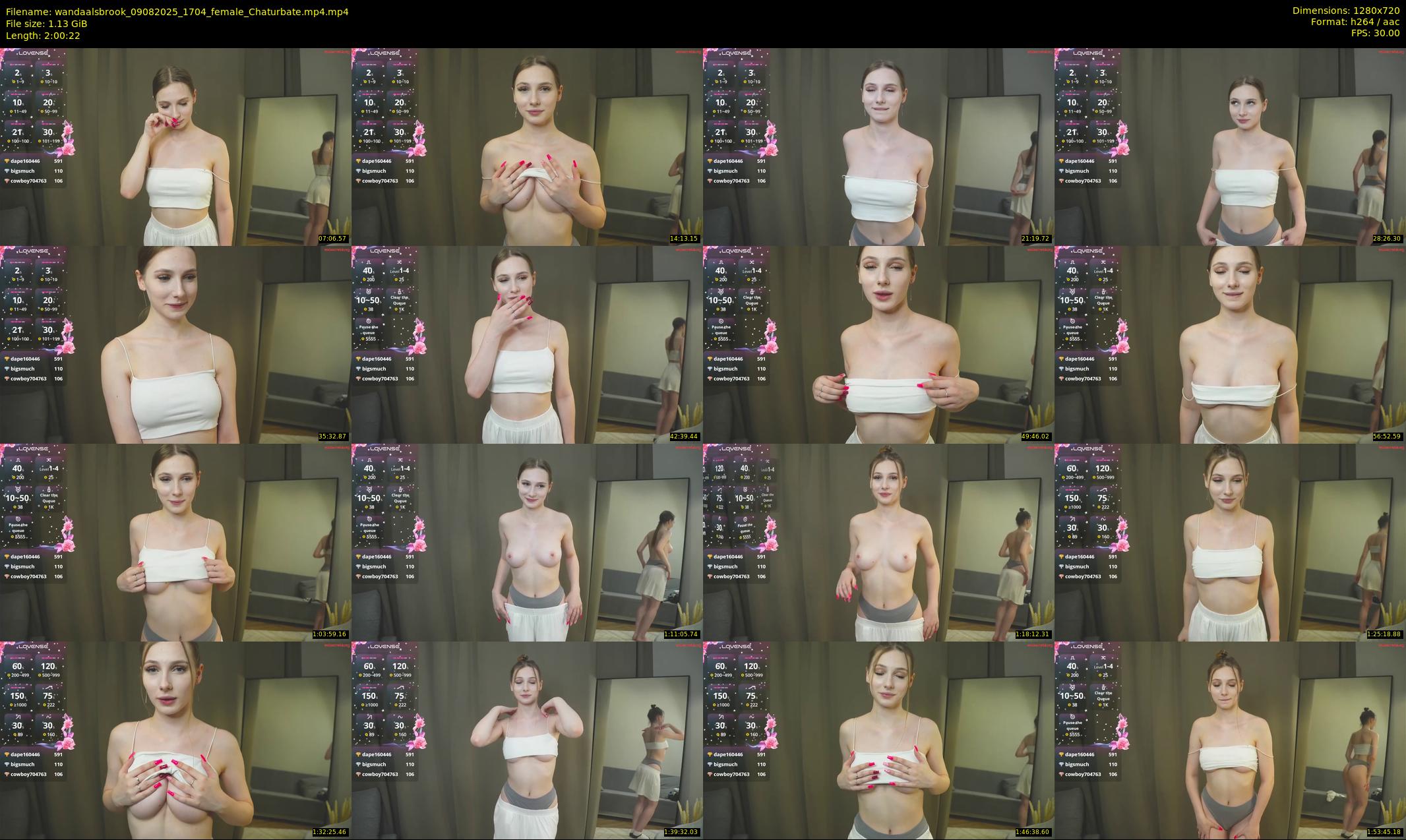 wandaalsbrook — 121 minute Chaturbate female cam show recording, 720p, Aug 9, 2025