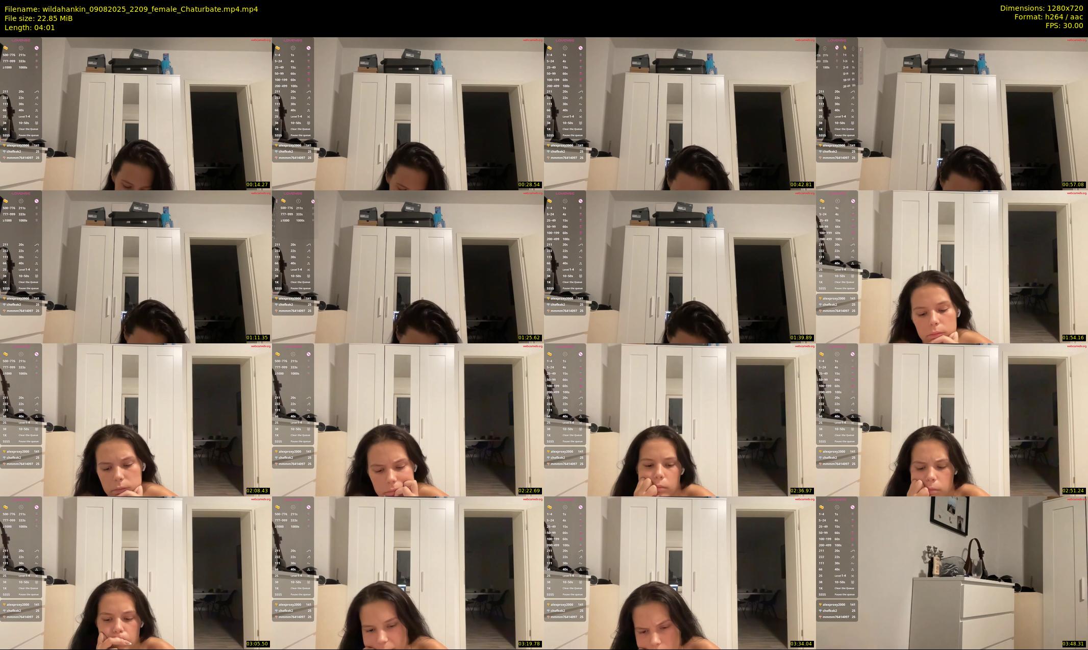 wildahankin — 5 minute Chaturbate female cam show recording, 720p, Aug 9, 2025
