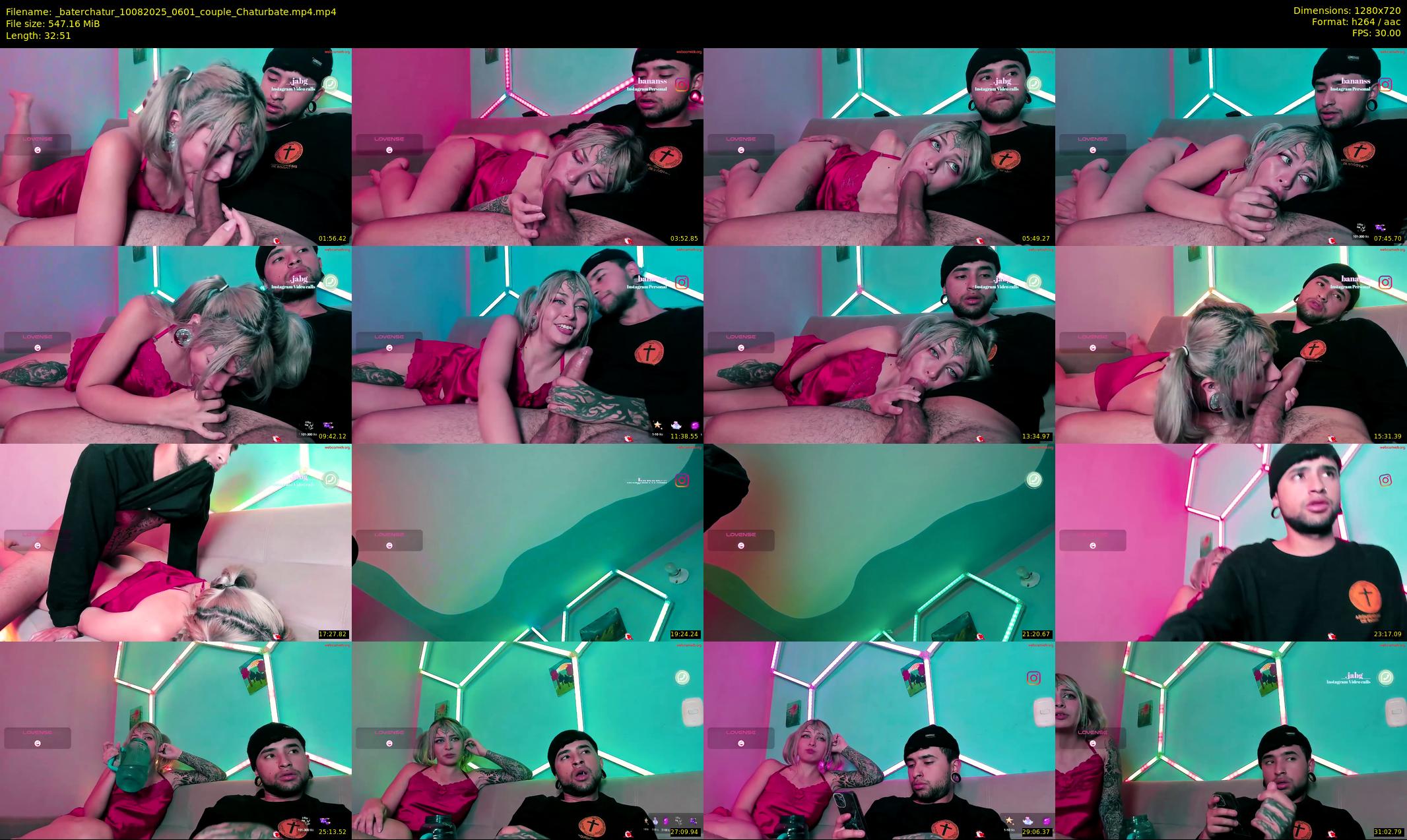_baterchatur — 33 minute Chaturbate couple cam show recording, 720p, Aug 10, 2025