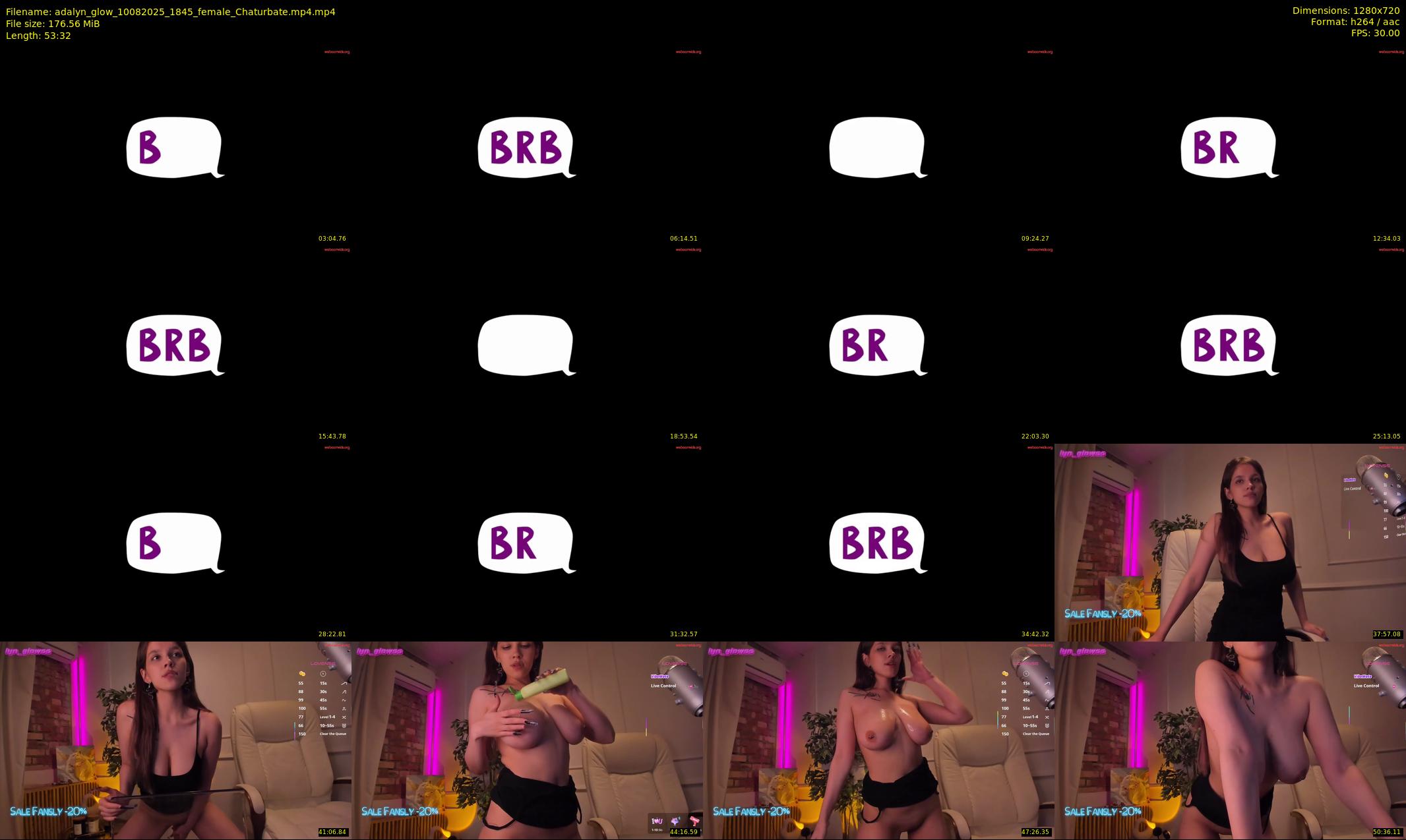 adalyn_glow — 54 minute Chaturbate female cam show recording, 720p, Aug 10, 2025