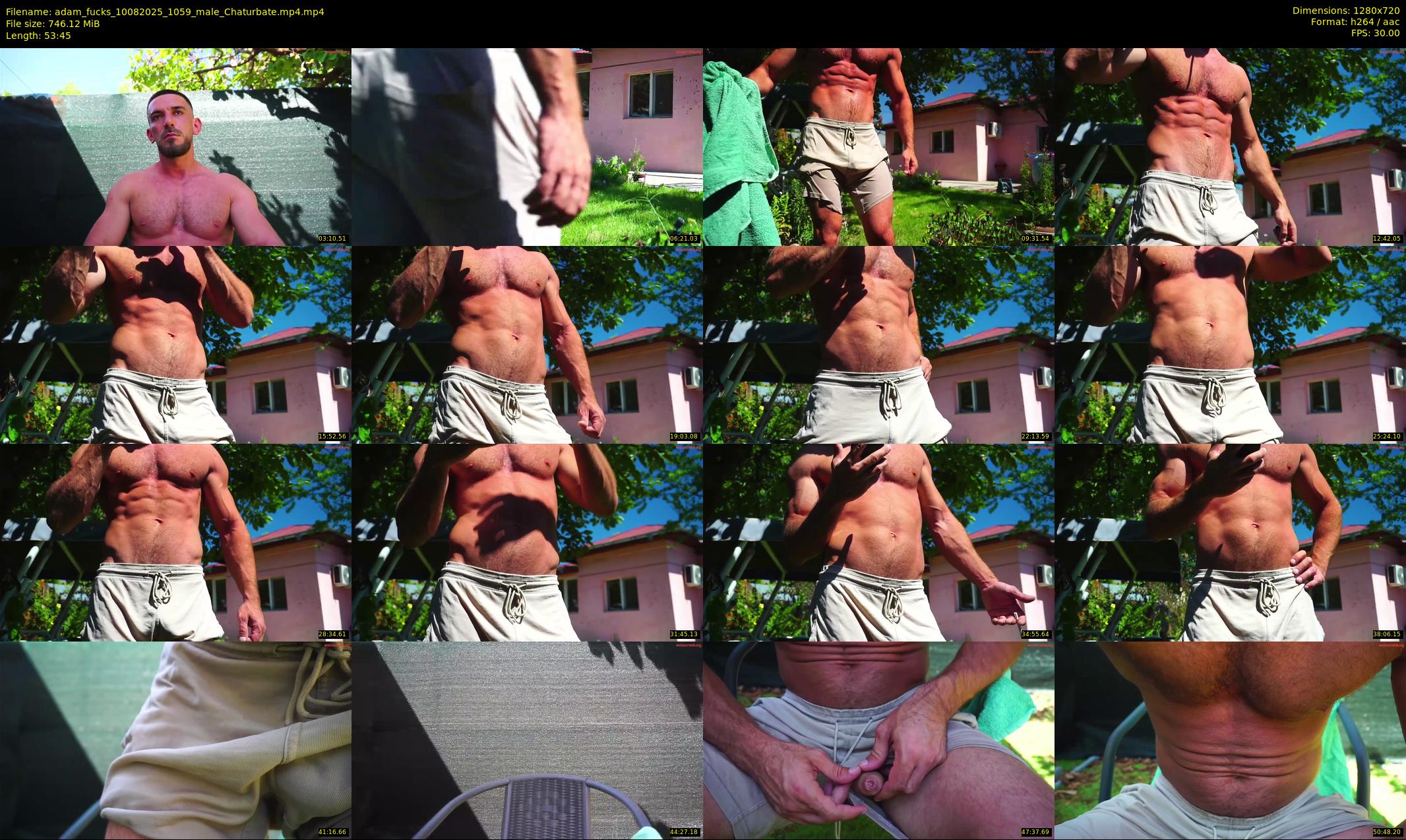 adam_fucks — 54 minute Chaturbate male cam show recording, 720p, Aug 10, 2025