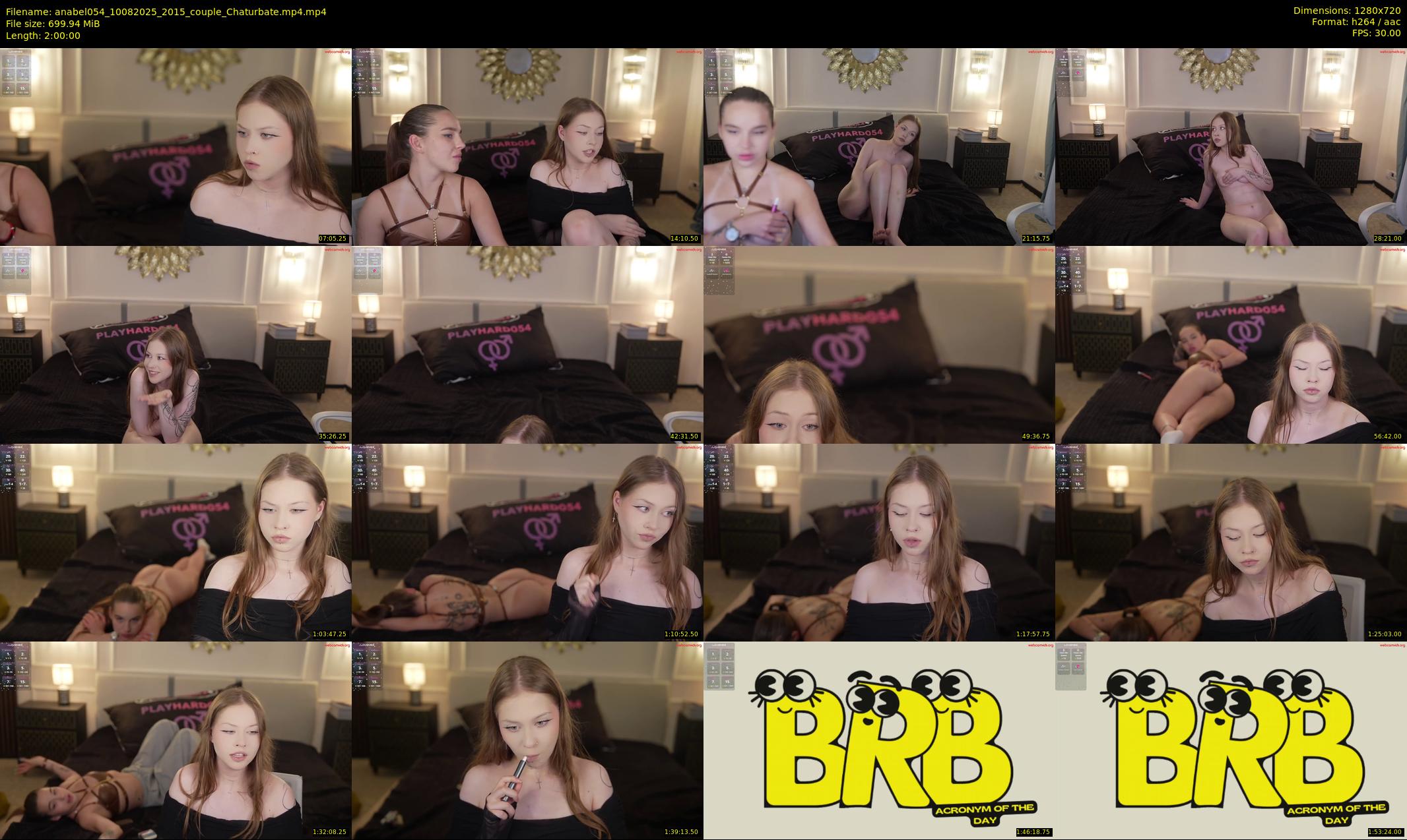 anabel054 — 120 minute Chaturbate female cam show recording, 720p, Aug 10, 2025