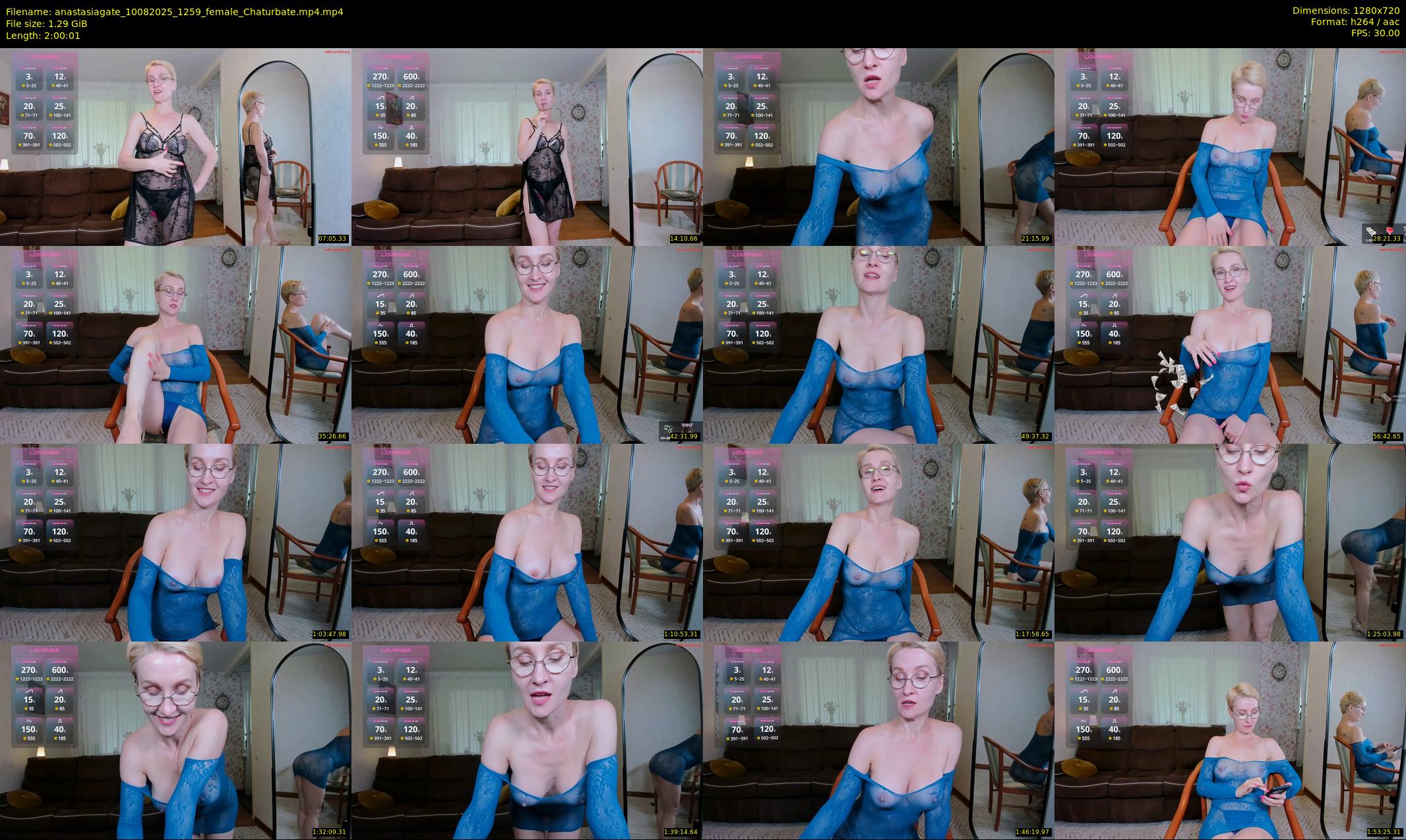 anastasiagate — 121 minute Chaturbate female cam show recording, 720p, Aug 10, 2025