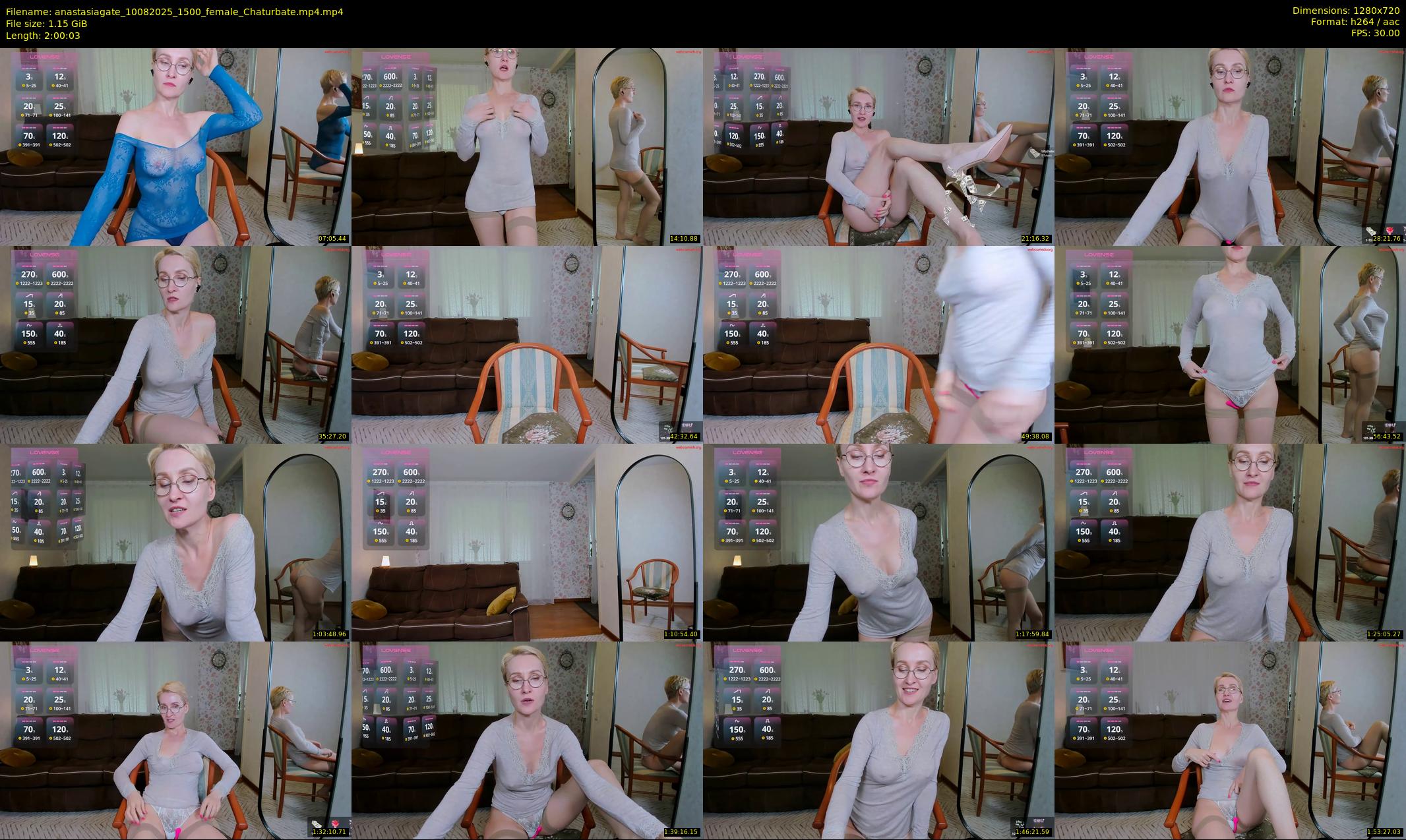 anastasiagate — 121 minute Chaturbate female cam show recording, 720p, Aug 10, 2025