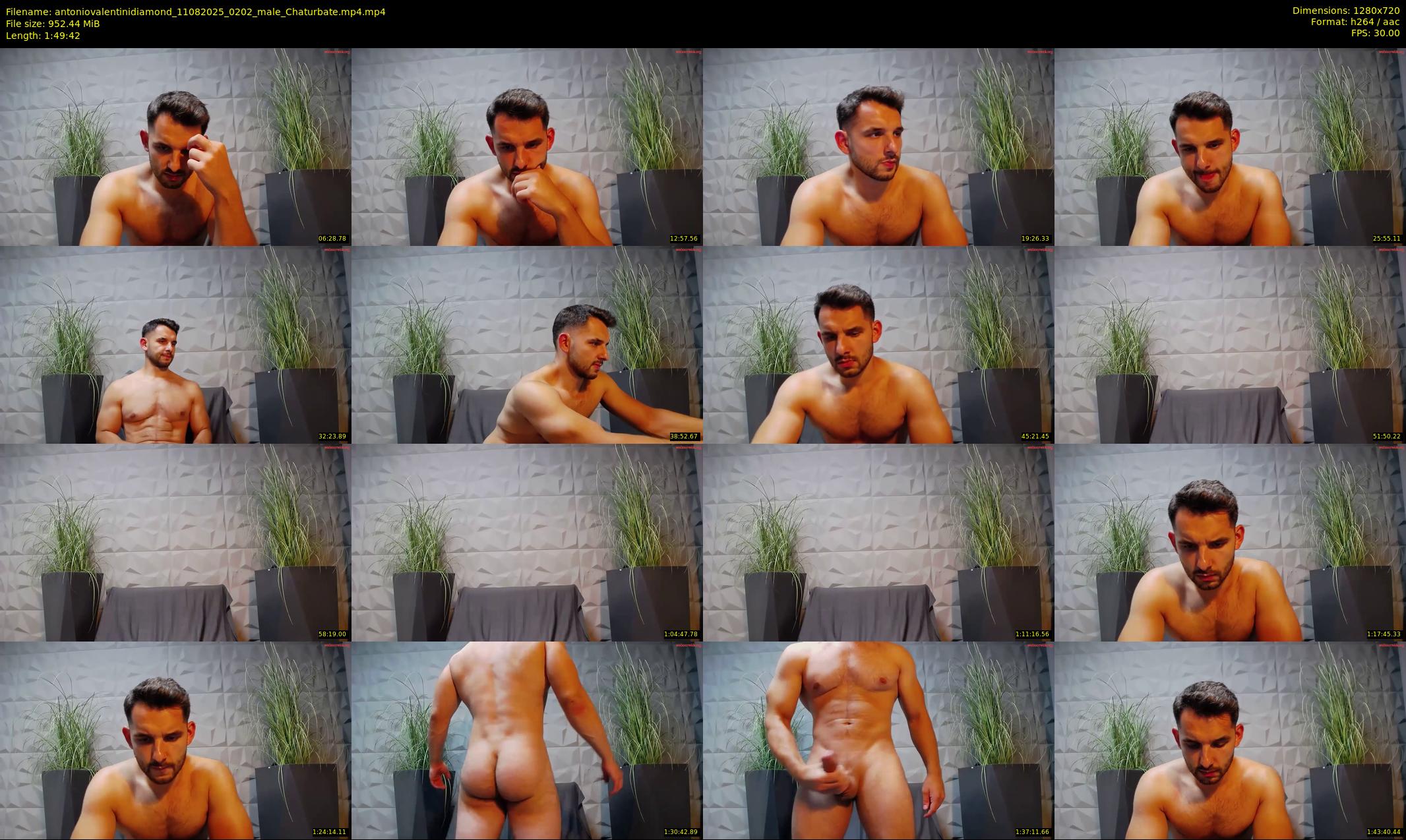 antoniovalentinidiamond — 110 minute Chaturbate male cam show recording, 720p, Aug 11, 2025