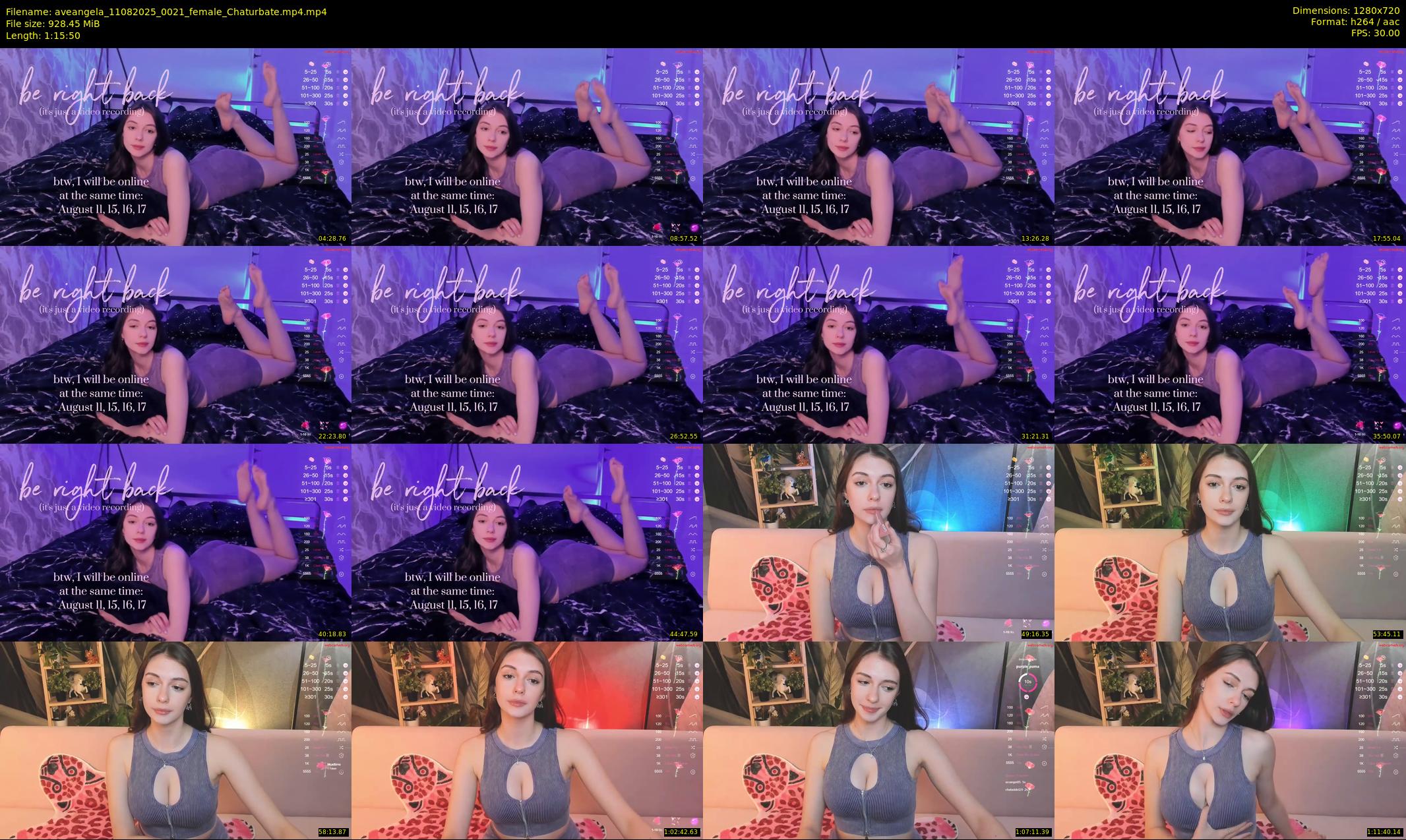 aveangela — 76 minute Chaturbate couple cam show recording, 720p, Aug 11, 2025