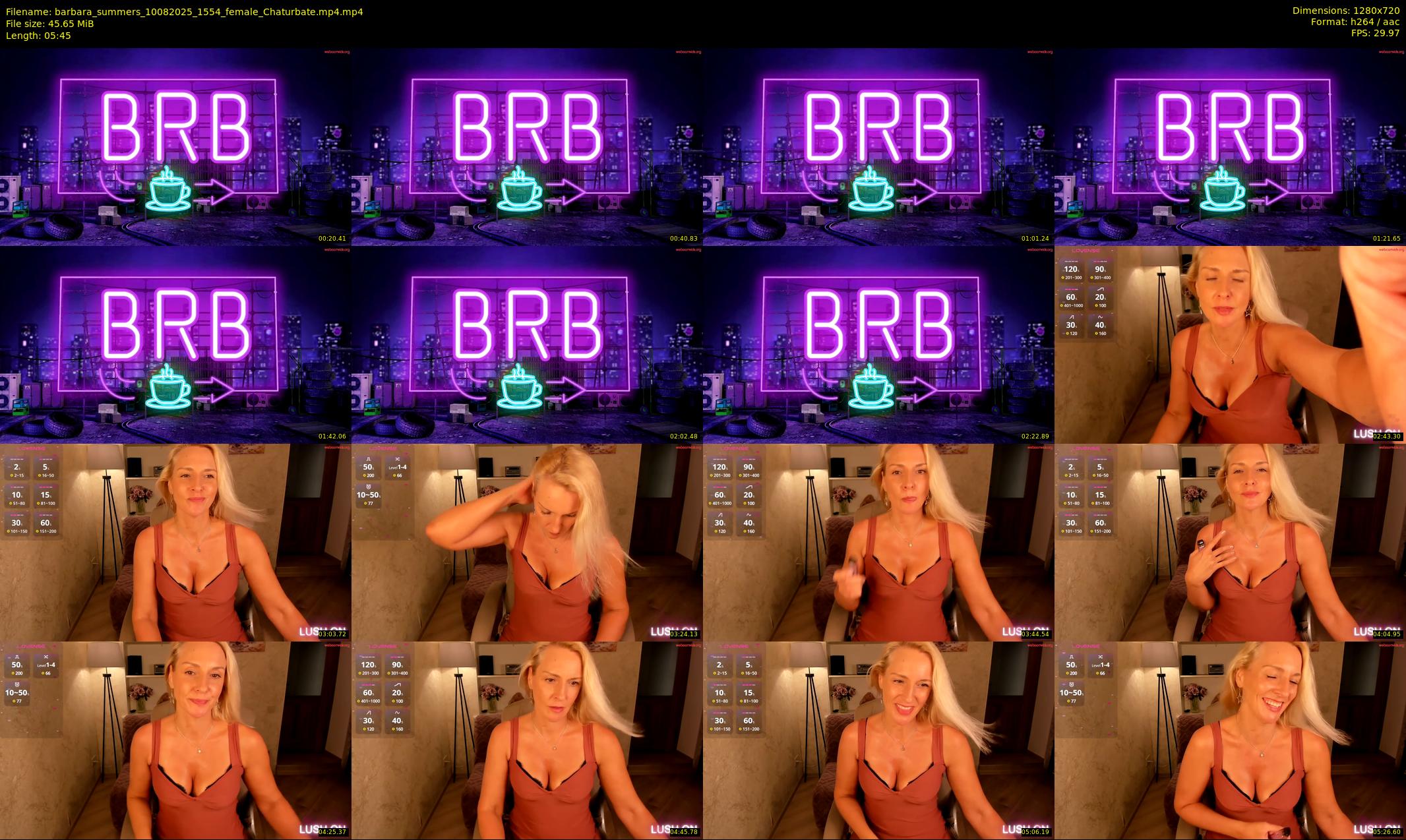 barbara_summers — 6 minute Chaturbate female cam show recording, 720p, Aug 10, 2025