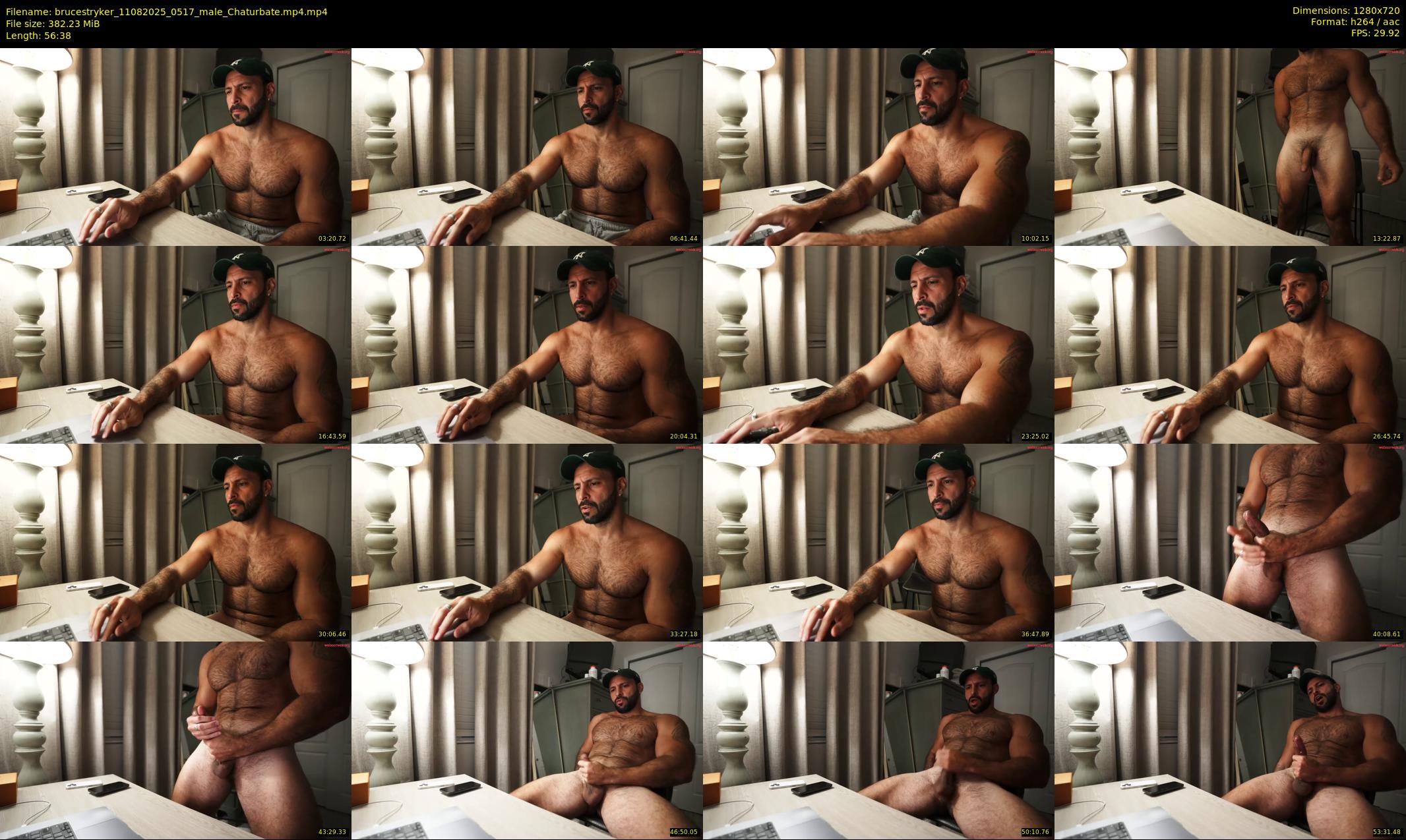 brucestryker — 57 minute Chaturbate male cam show recording, 720p, Aug 11, 2025