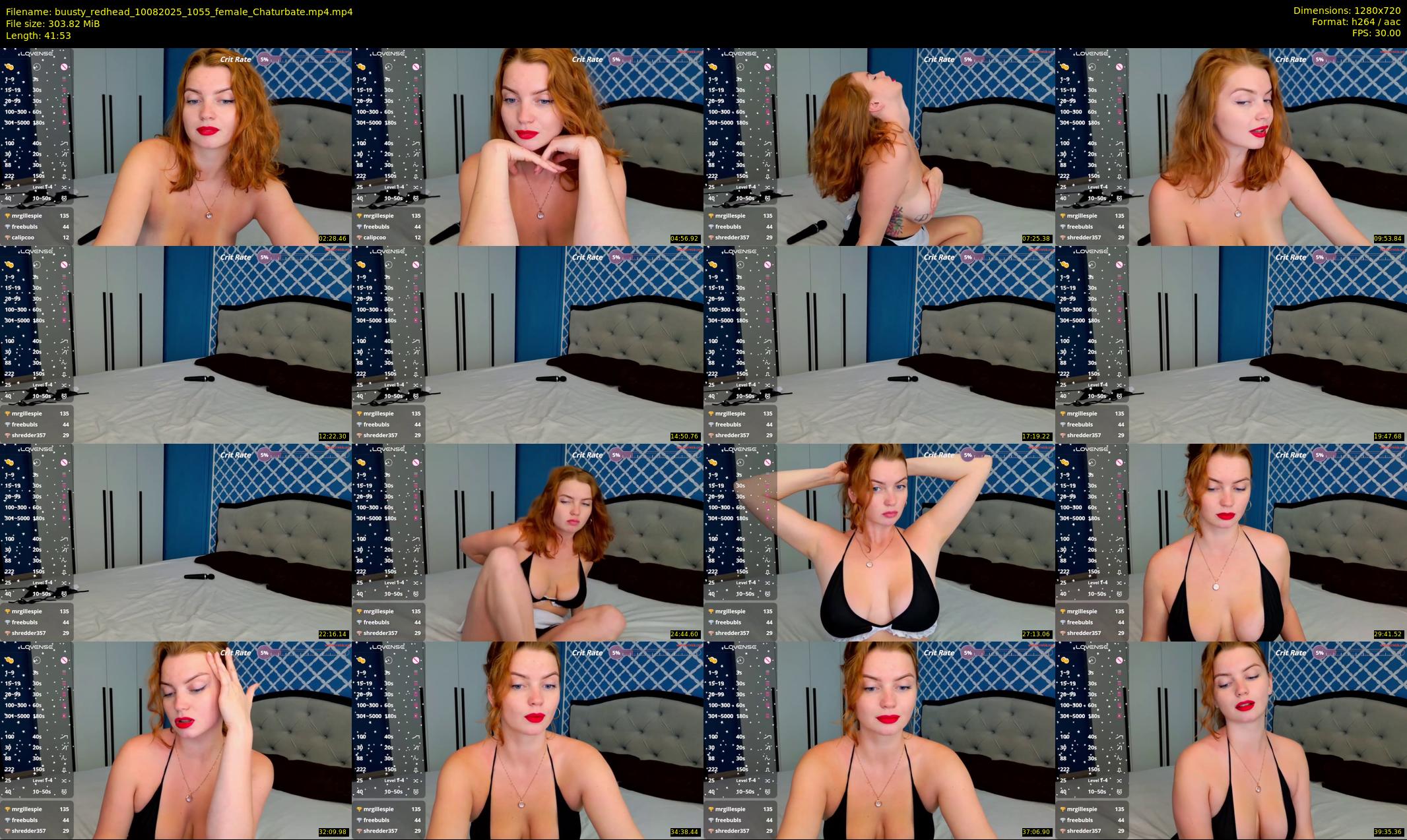 buusty_redhead — 42 minute Chaturbate female cam show recording, 720p, Aug 10, 2025