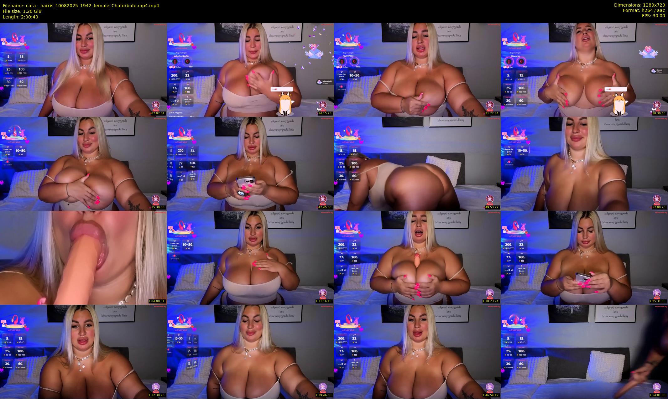 cara__harris — 121 minute Chaturbate female cam show recording, 720p, Aug 10, 2025