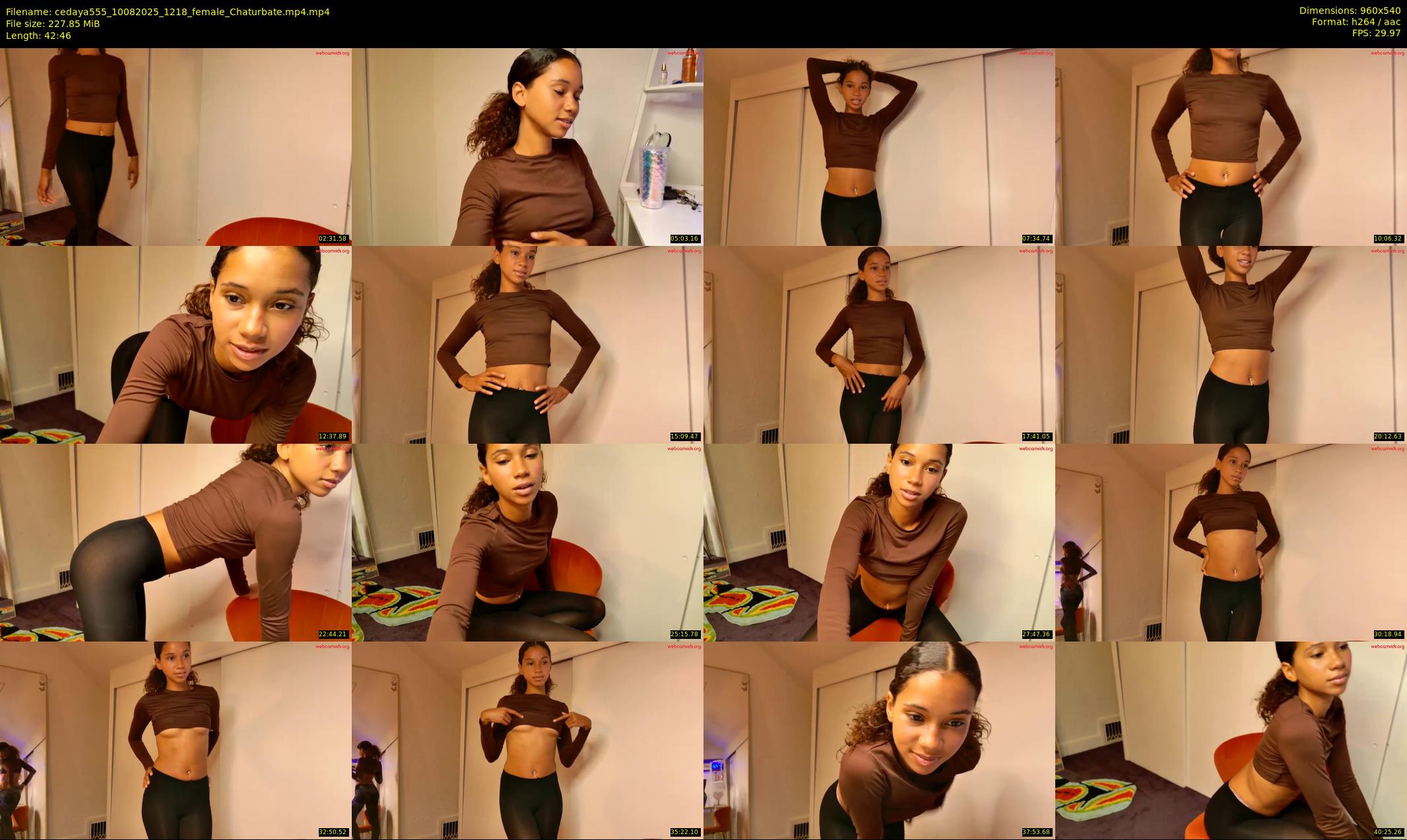 cedaya555 — 43 minute Chaturbate female cam show recording, 480p, Aug 10, 2025