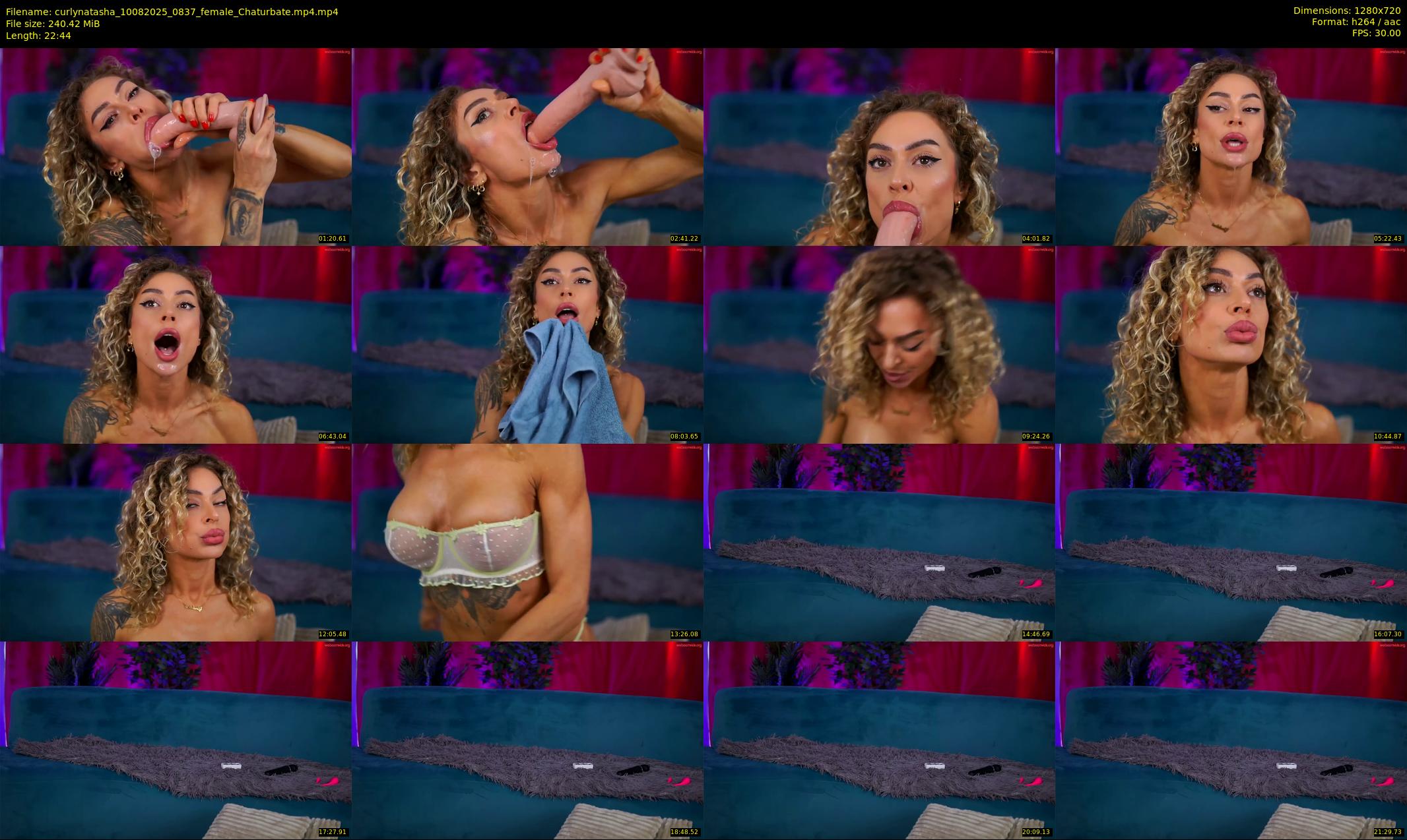 curlynatasha — 23 minute Chaturbate female cam show recording, 720p, Aug 10, 2025