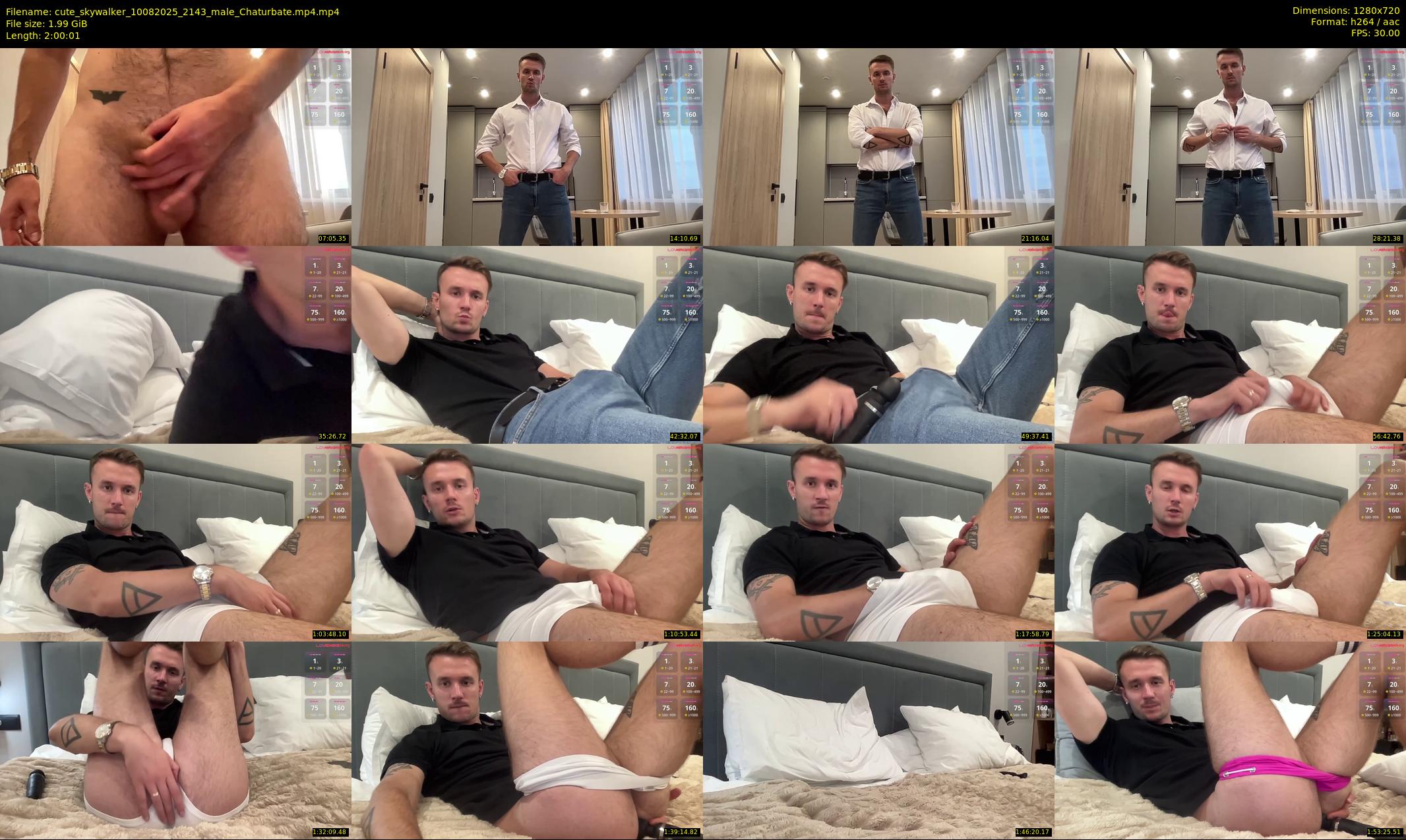 cute_skywalker — 121 minute Chaturbate male cam show recording, 720p, Aug 10, 2025