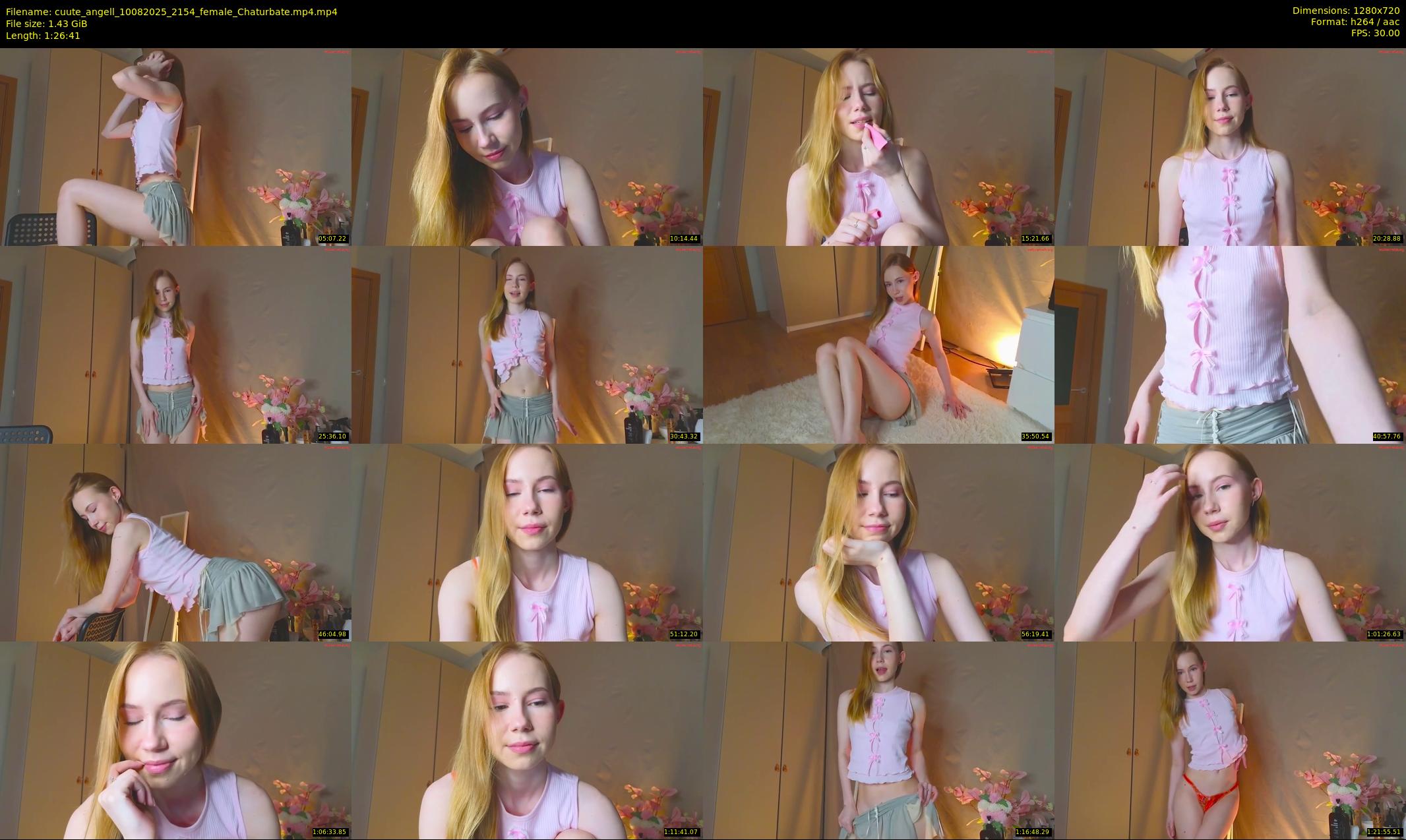 cuute_angell — 87 minute Chaturbate female cam show recording, 720p, Aug 10, 2025