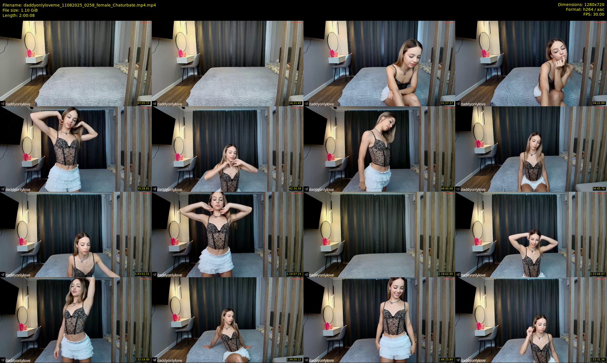 daddyonlyloveme — 121 minute Chaturbate female cam show recording, 720p, Aug 11, 2025
