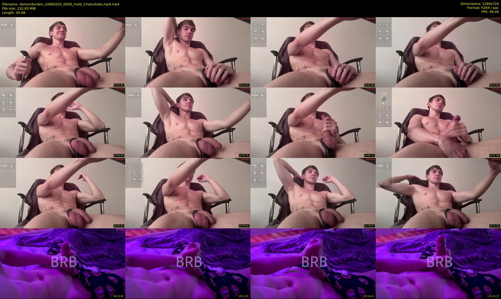 damondurden — 35 minute Chaturbate male cam show recording, 720p, Aug 10, 2025