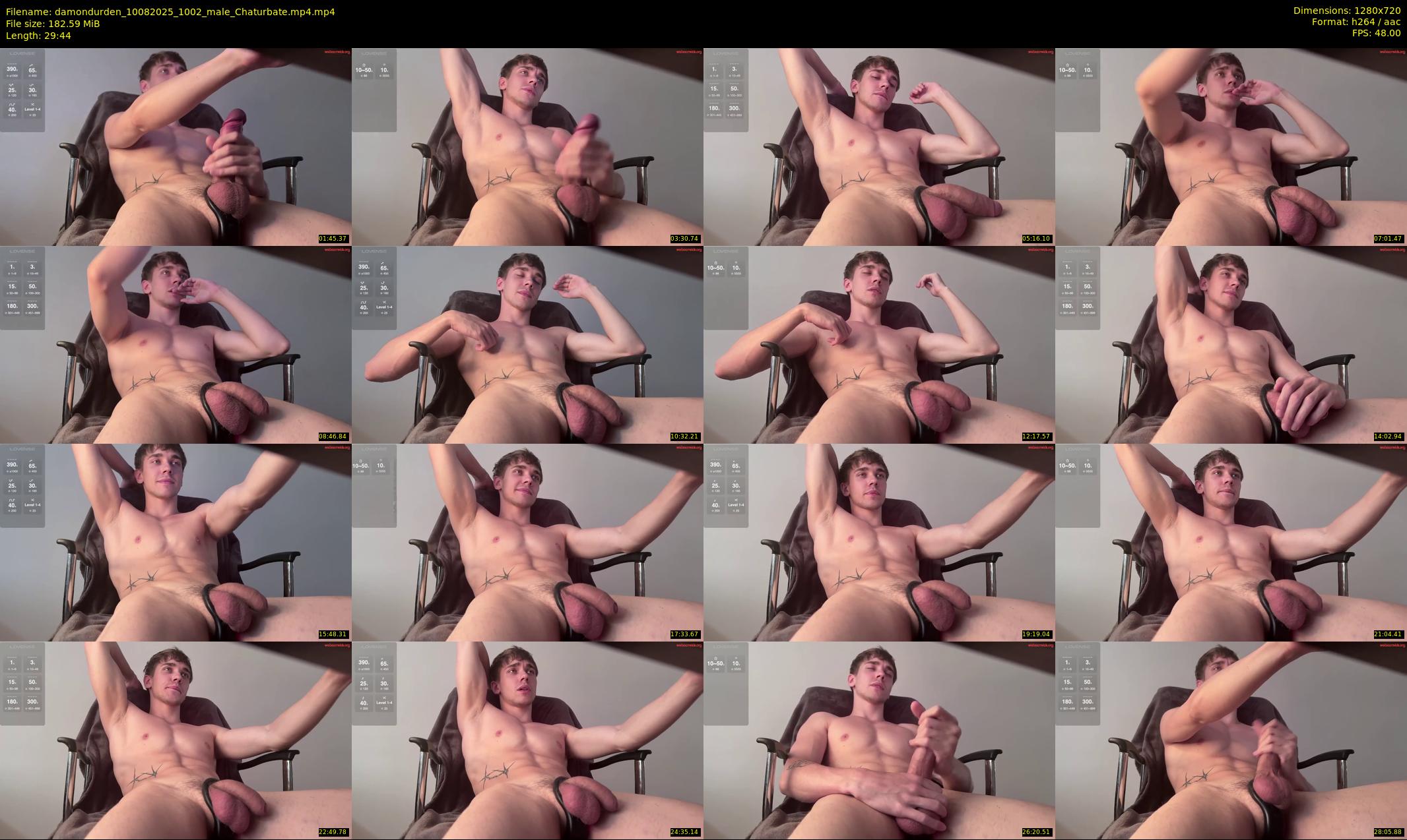 damondurden — 30 minute Chaturbate male cam show recording, 720p, Aug 10, 2025