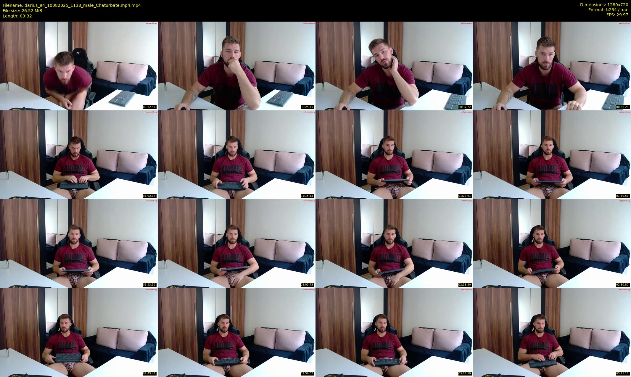 darius_94 — 4 minute Chaturbate male cam show recording, 720p, Aug 10, 2025