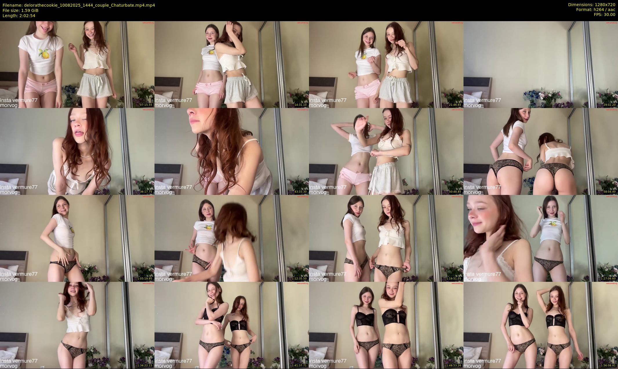 delorathecookie — 123 minute Chaturbate female cam show recording, 720p, Aug 10, 2025