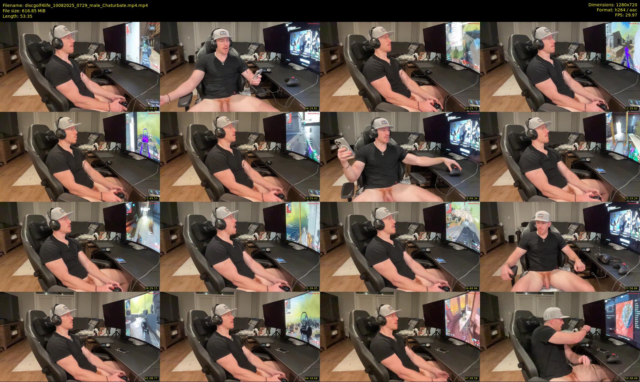 discgolf4life — 54 minute Chaturbate male cam show recording, 720p, Aug 10, 2025